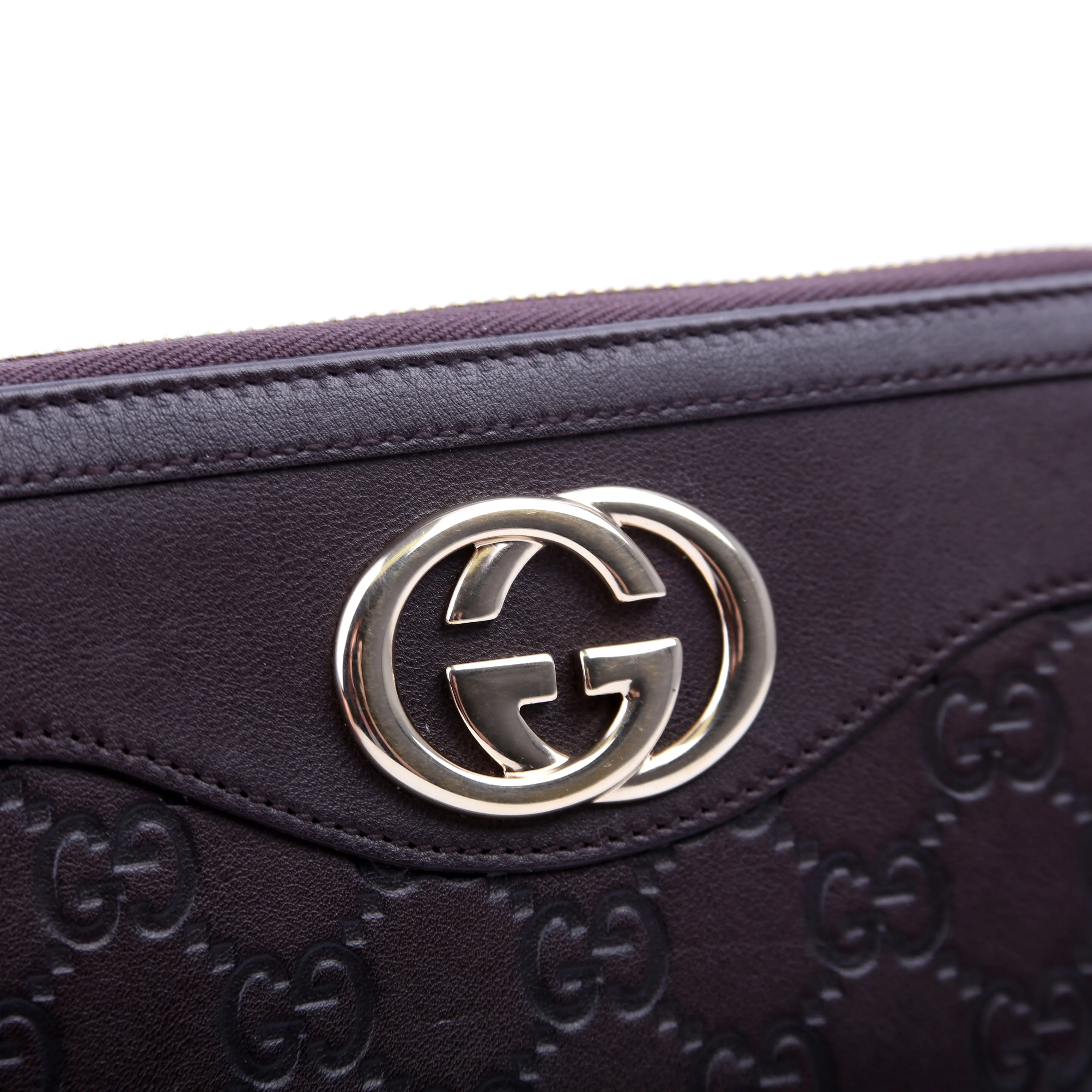 308012 Sukey Guccissima Zip Around Wallet Brown - Image 9