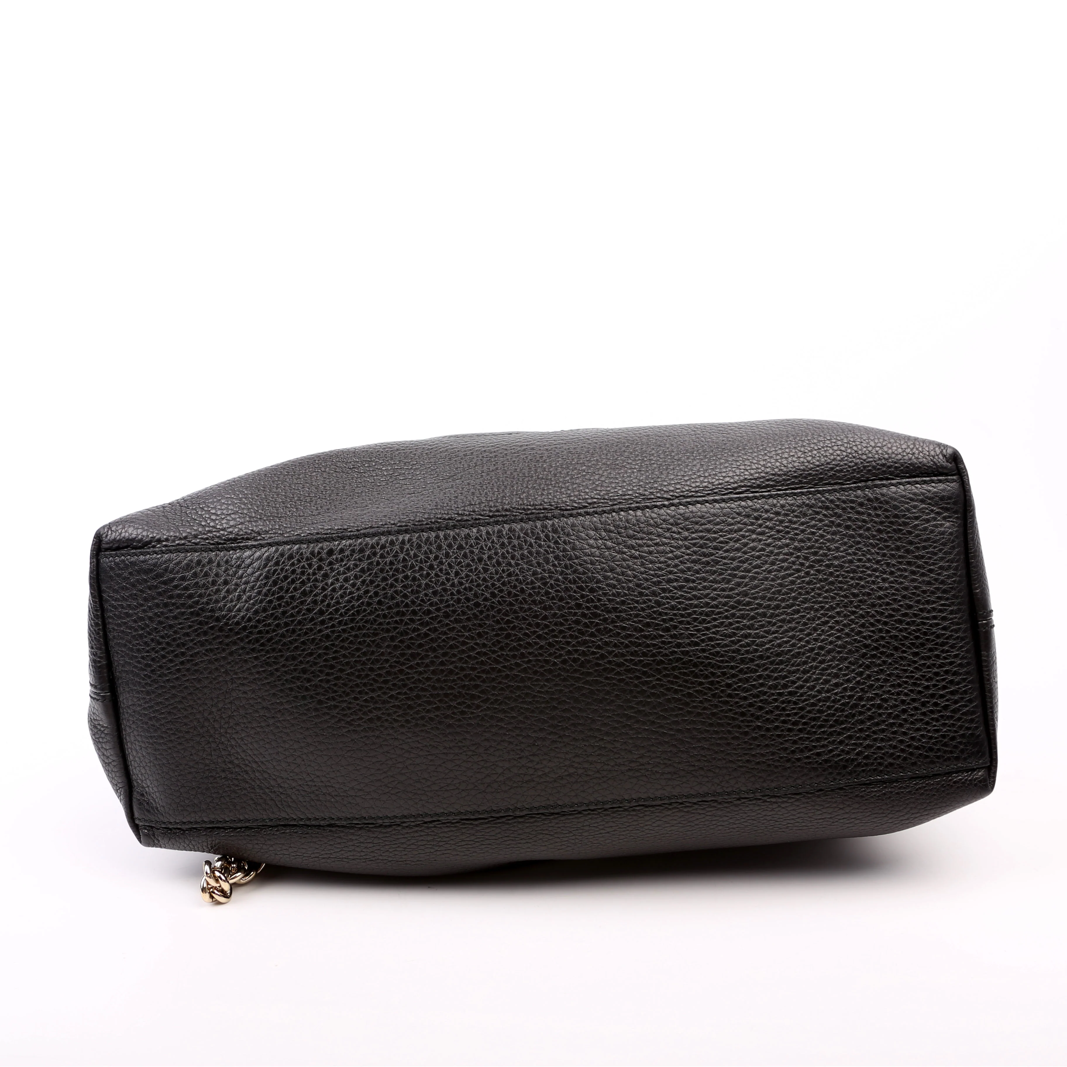 308982 Soho Leather Shoulder Medium Black - Image 3