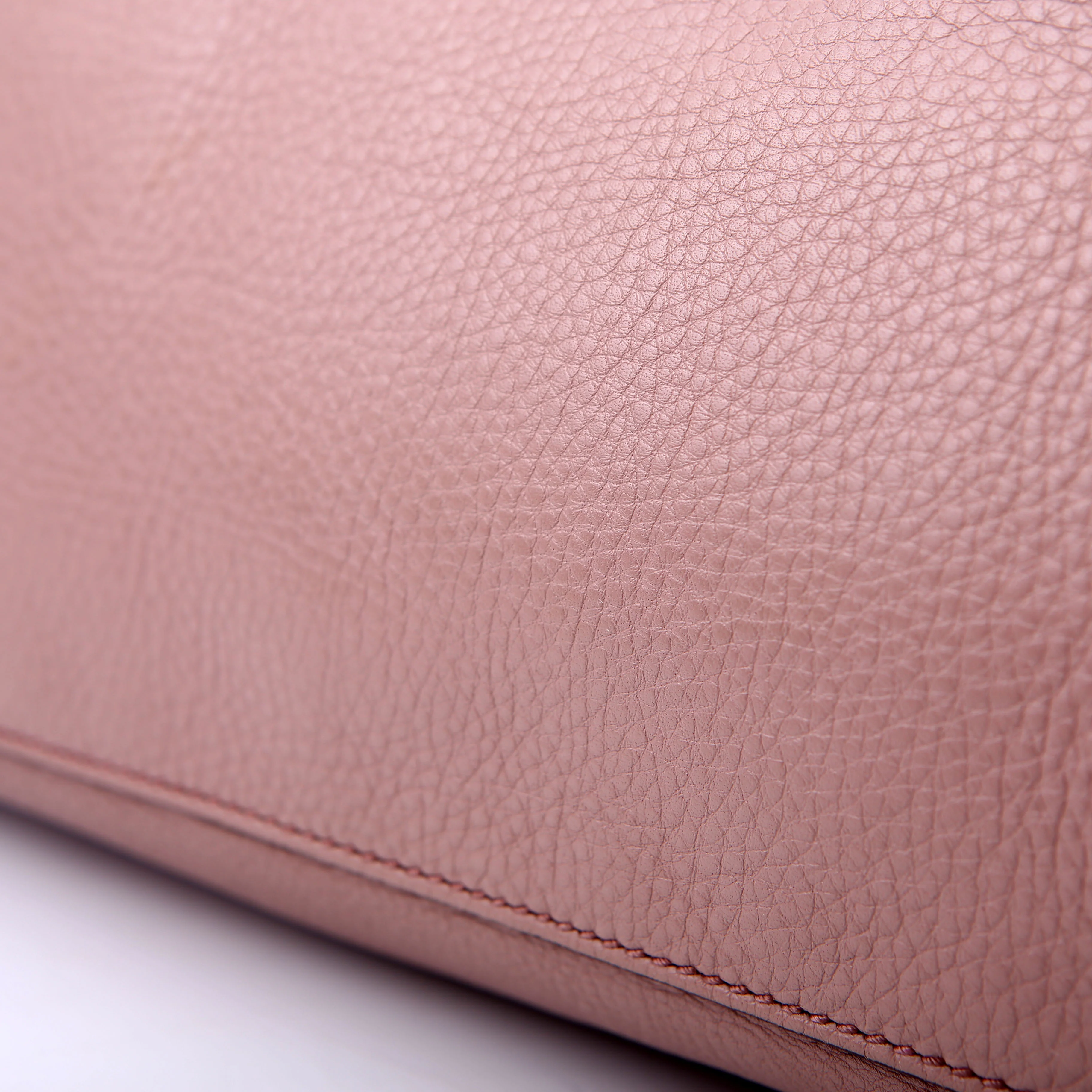 308982 Soho Leather Shoulder Medium Mauve - Image 9
