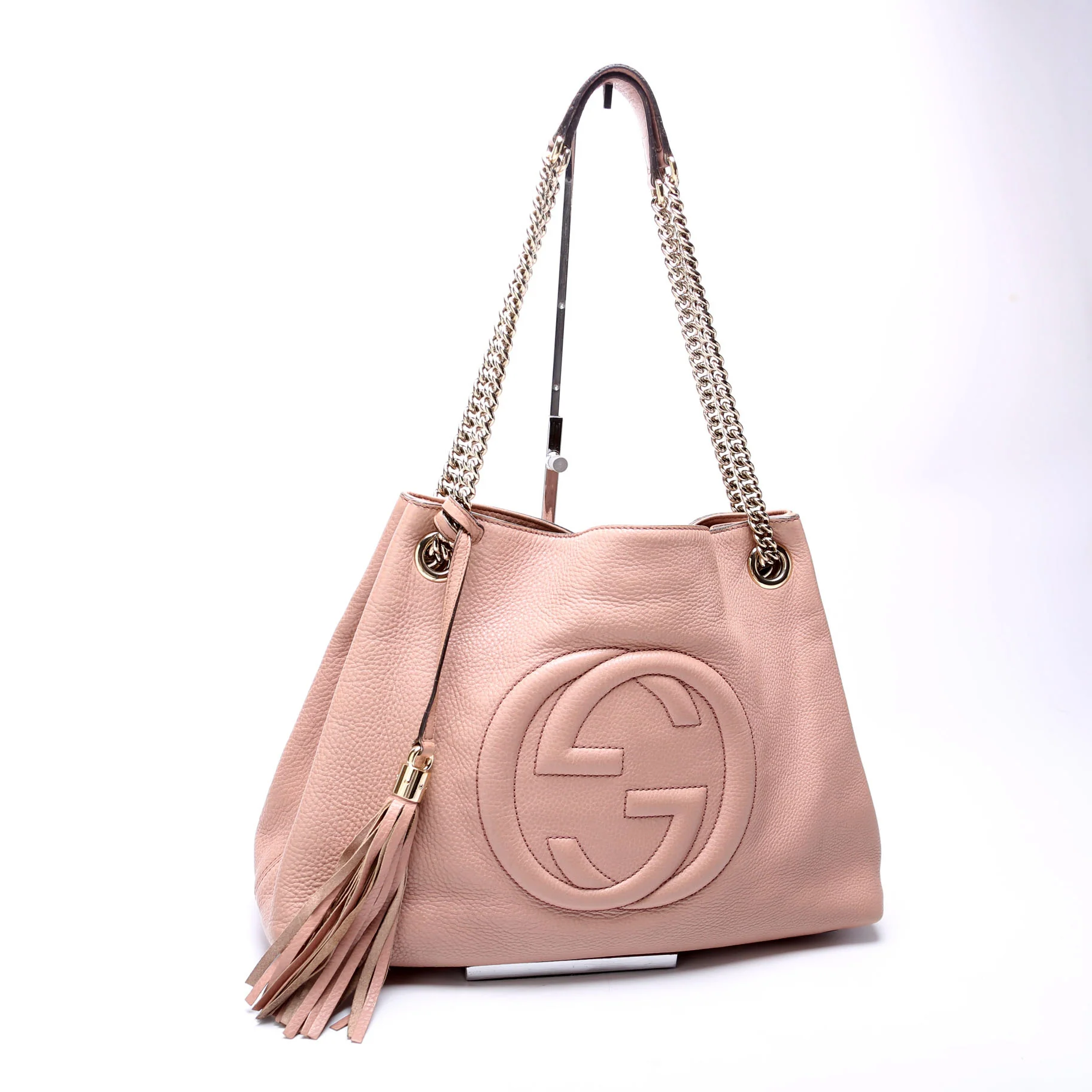 308982 Soho Leather Shoulder Medium Tan - Image 2
