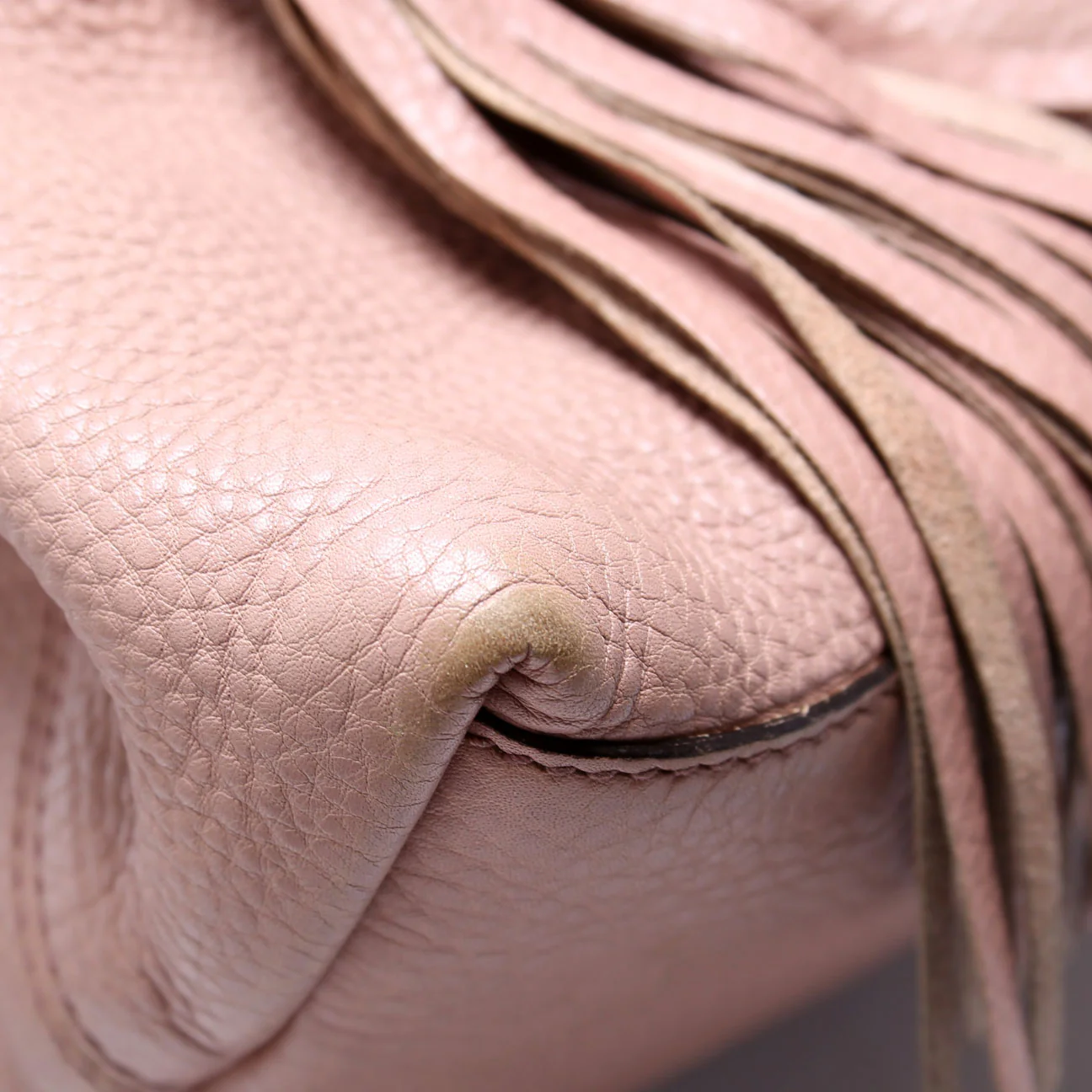 308982 Soho Leather Shoulder Medium Tan - Image 5