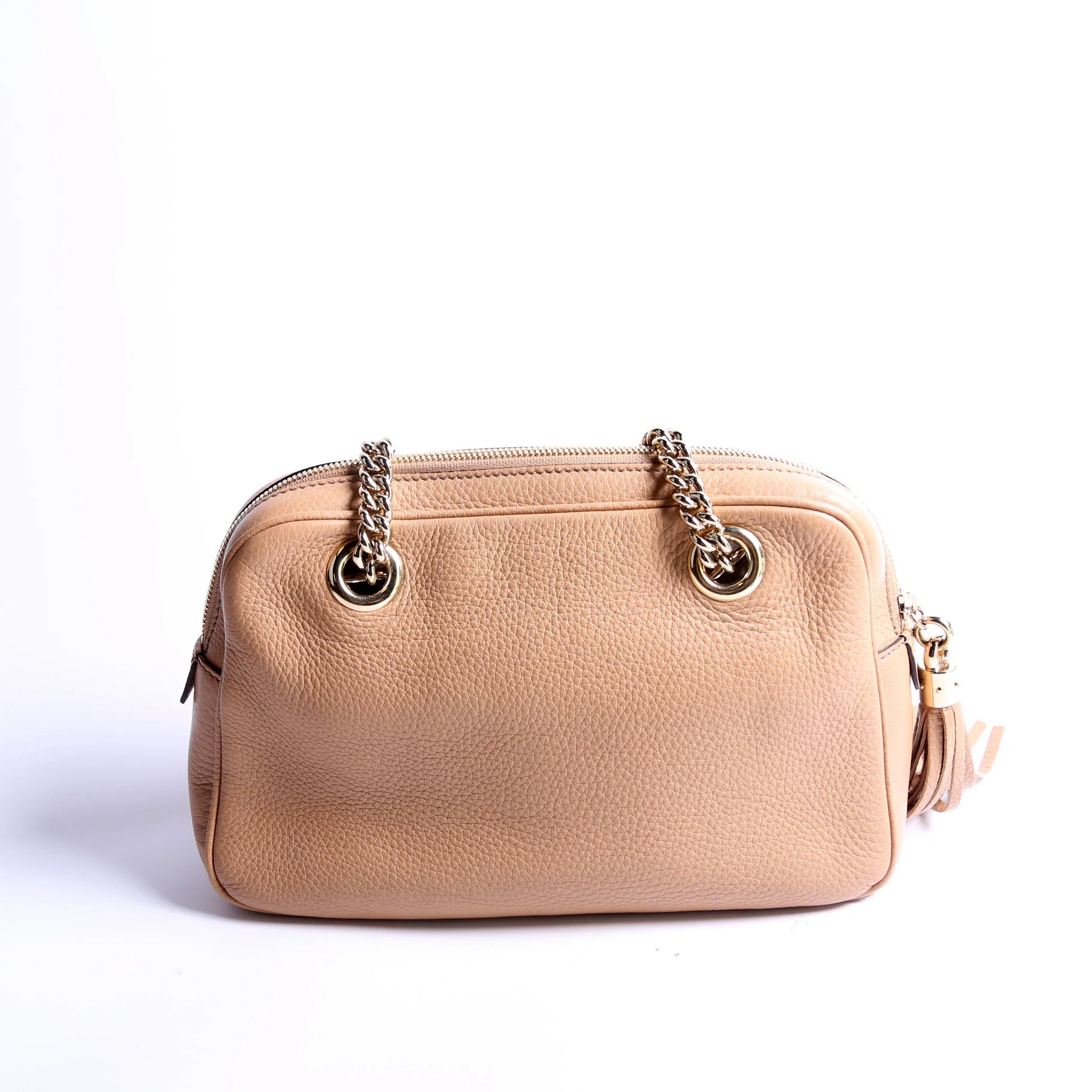 308983 Soho Chain Shoulder Bag Tan - Image 2