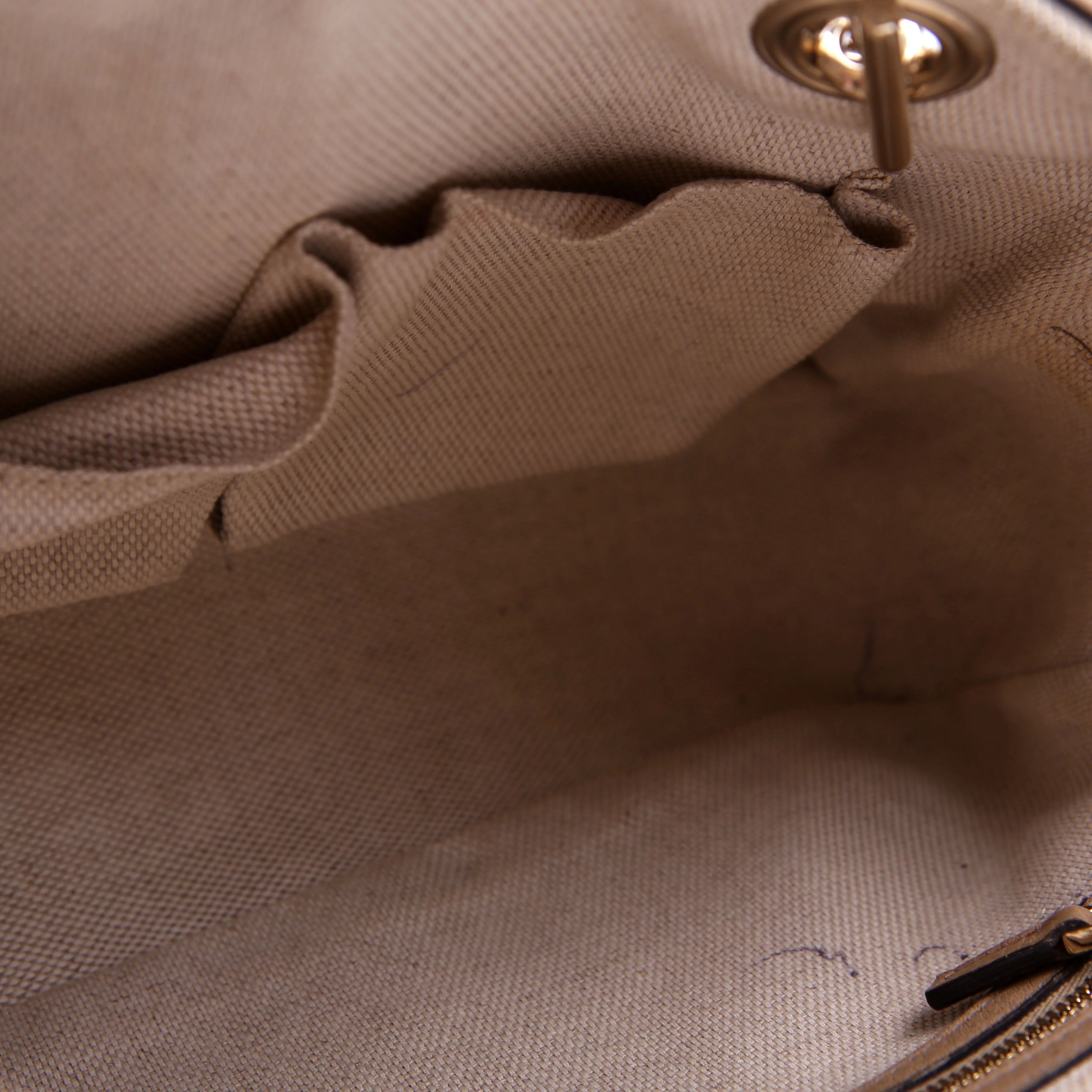 308983 Soho Chain Shoulder Bag Taupe - Image 13