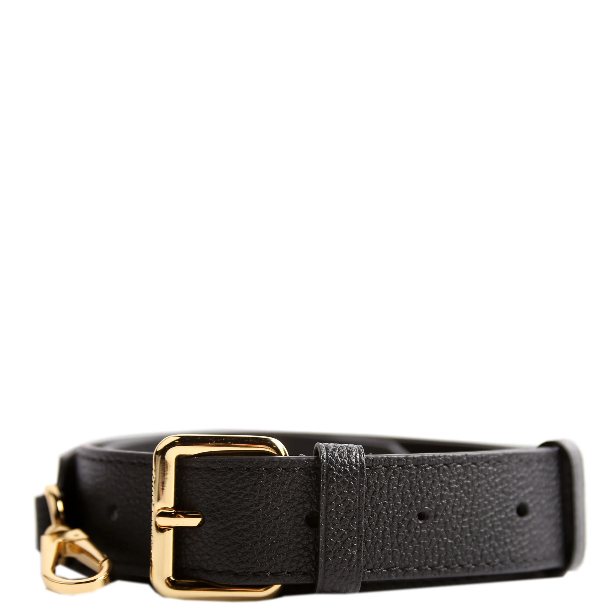 30MM Adjustable Empreinte Leather Strap Black