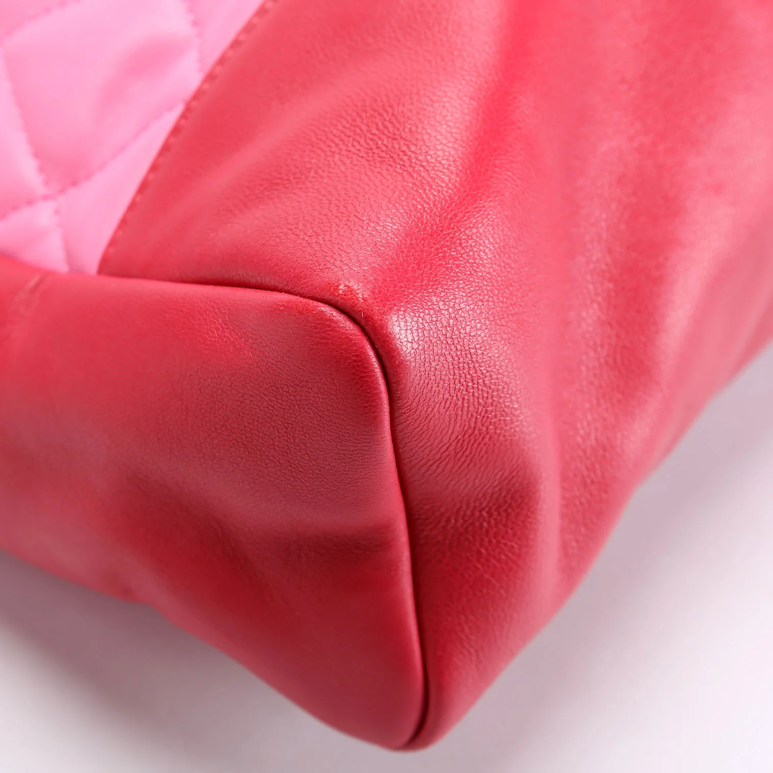 31 Shopping Bag Large Lambskin 26M Pink/Red - Image 5