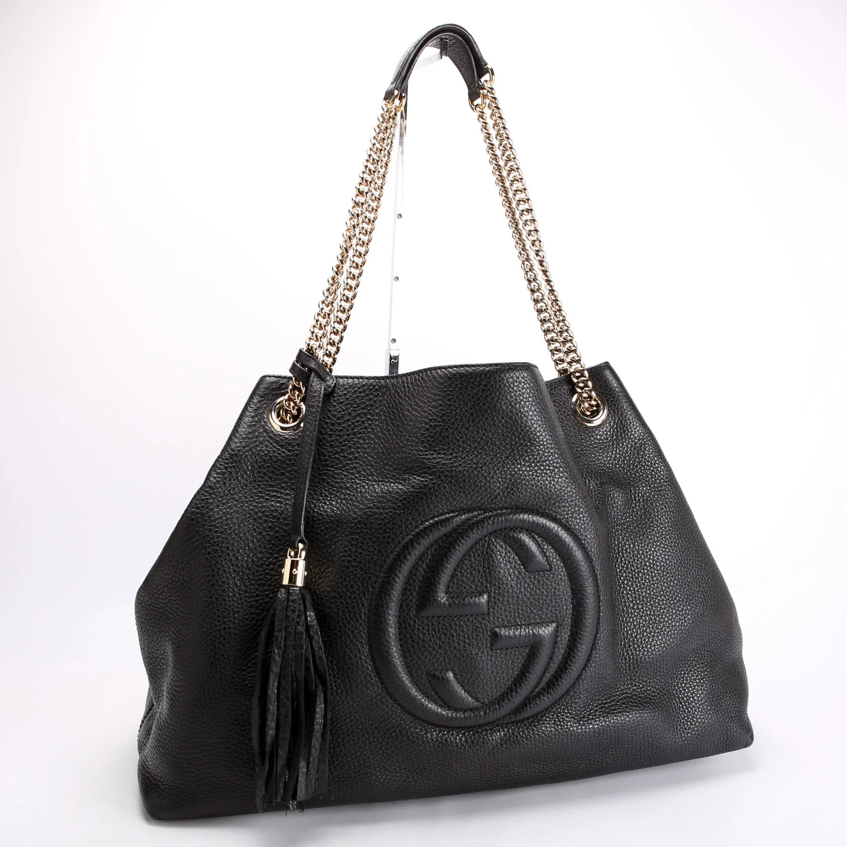 310306 Soho Leather Shoulder Large Black - Image 2