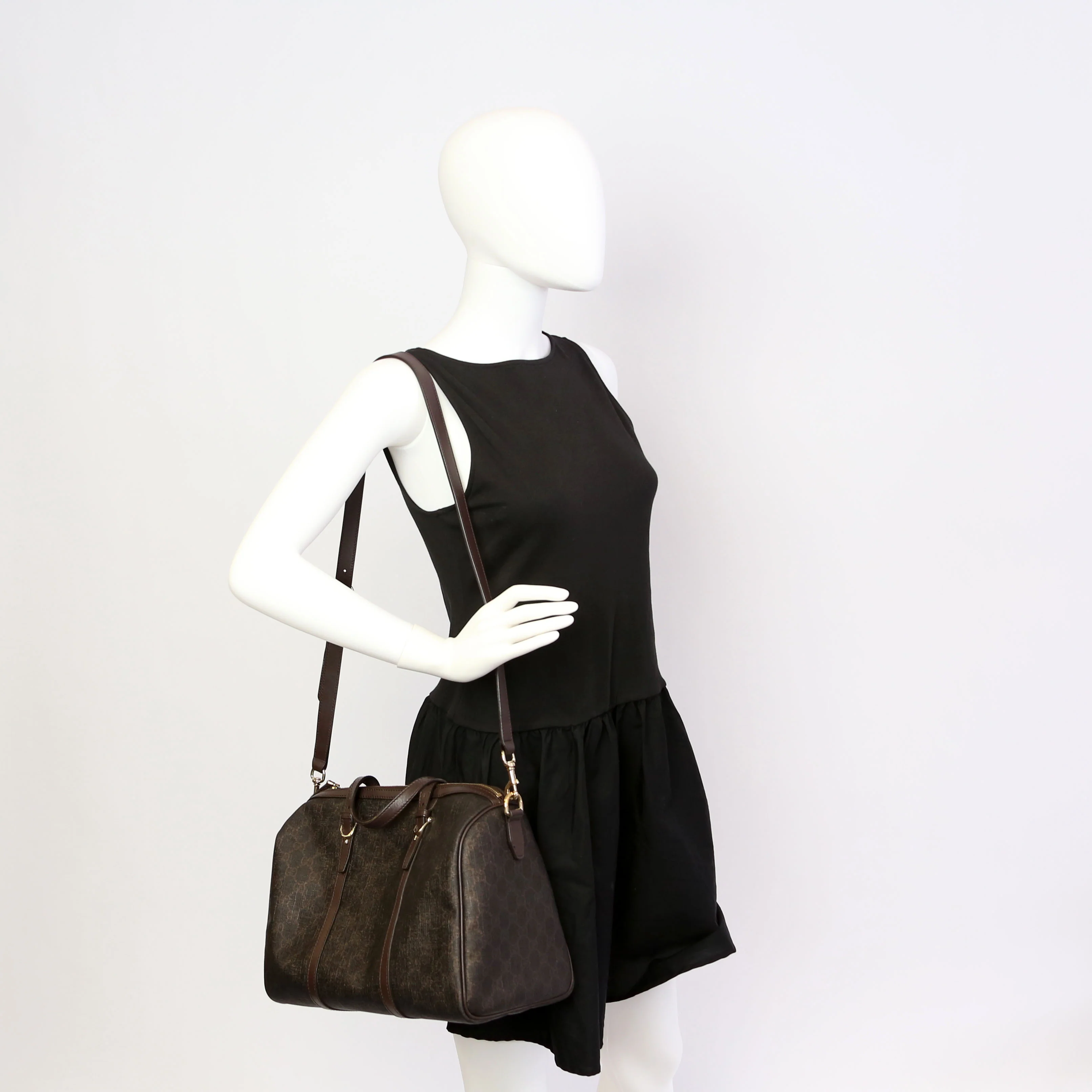 322231 GG Supreme Boston Bag Brown - Image 12