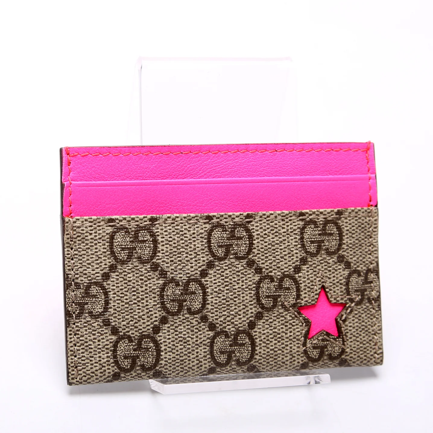323149 GG Supreme Card Case Star Pink - Image 2