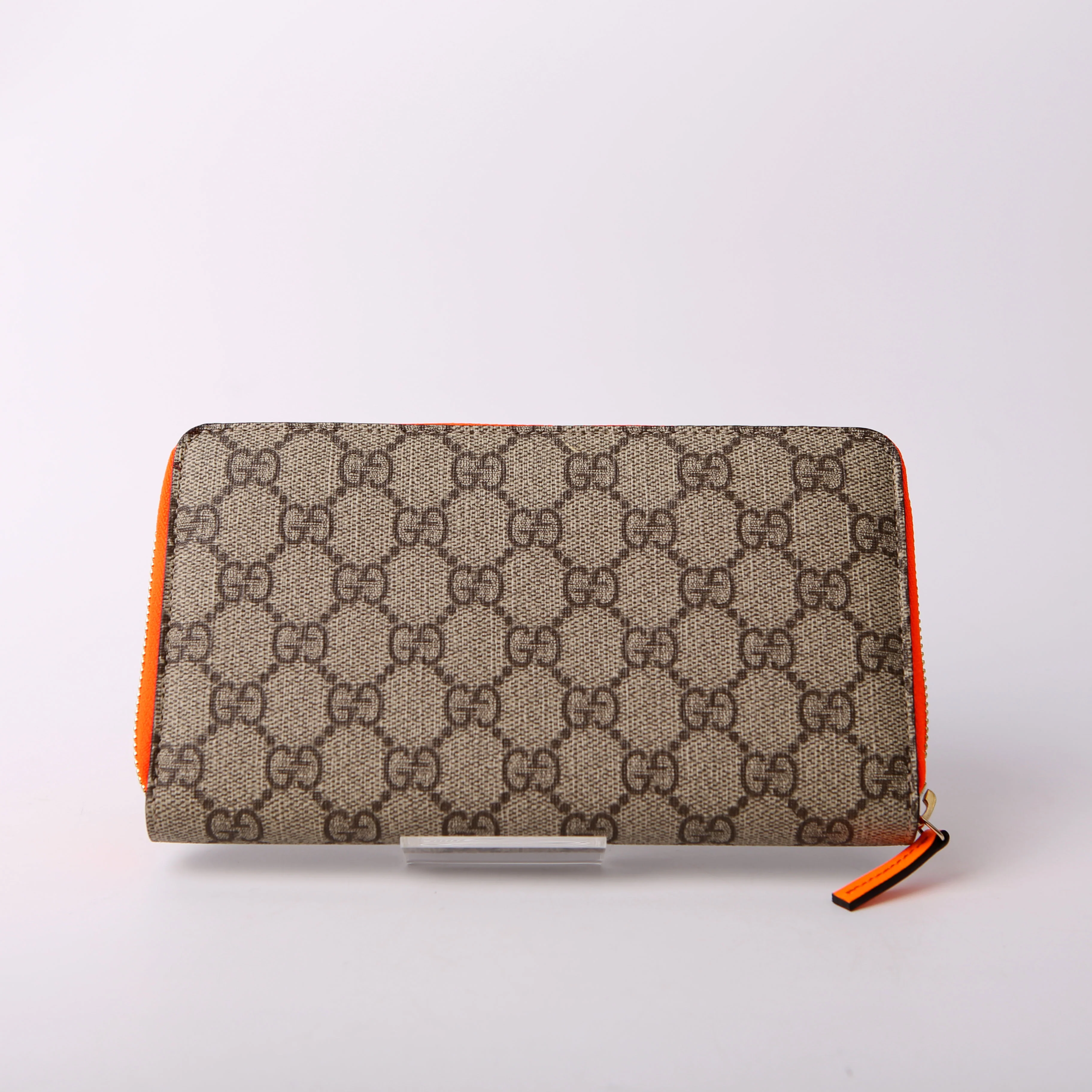 323224 GG Supreme Zip Around Wallet Orange - Image 3