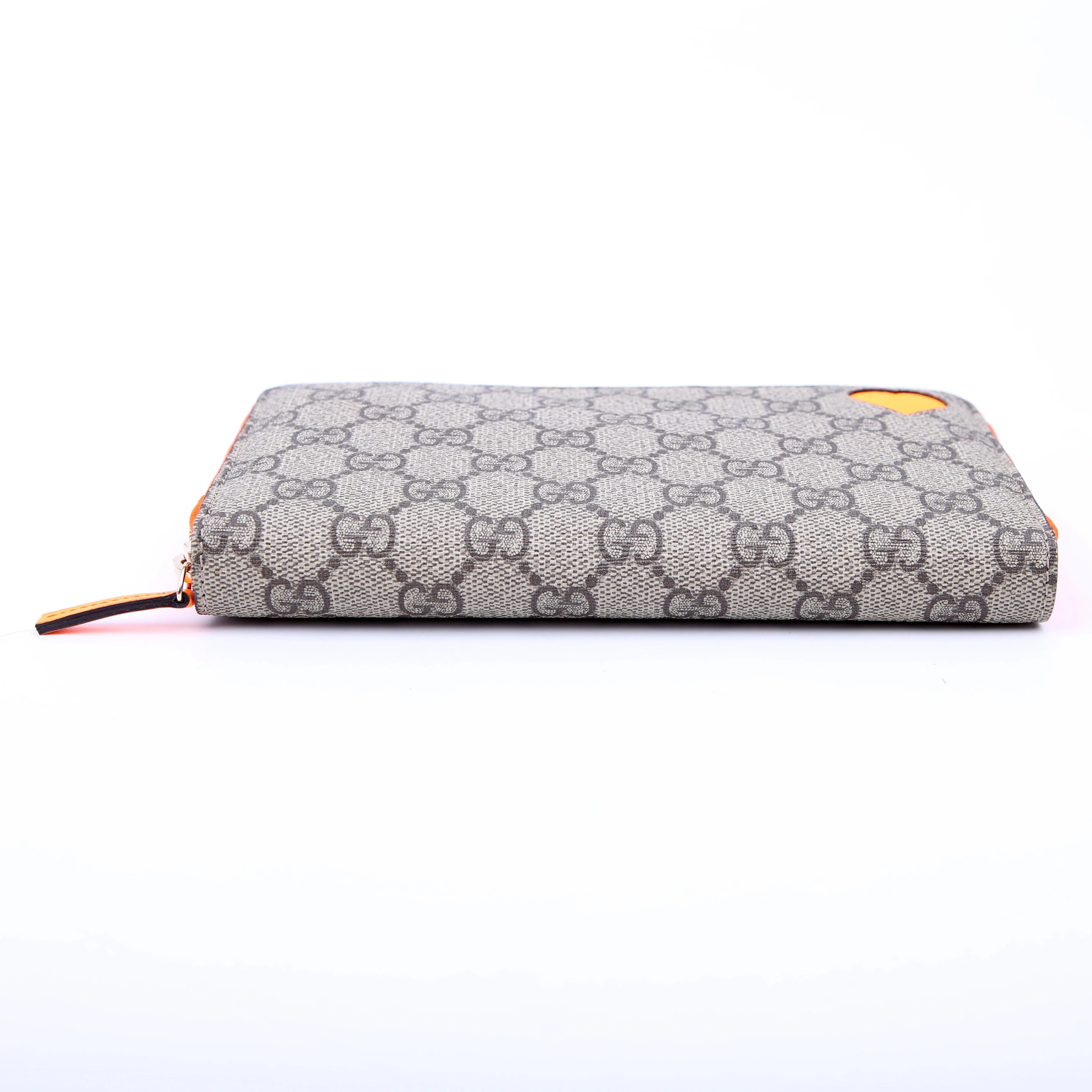 323224 GG Supreme Zip Around Wallet Orange - Image 4