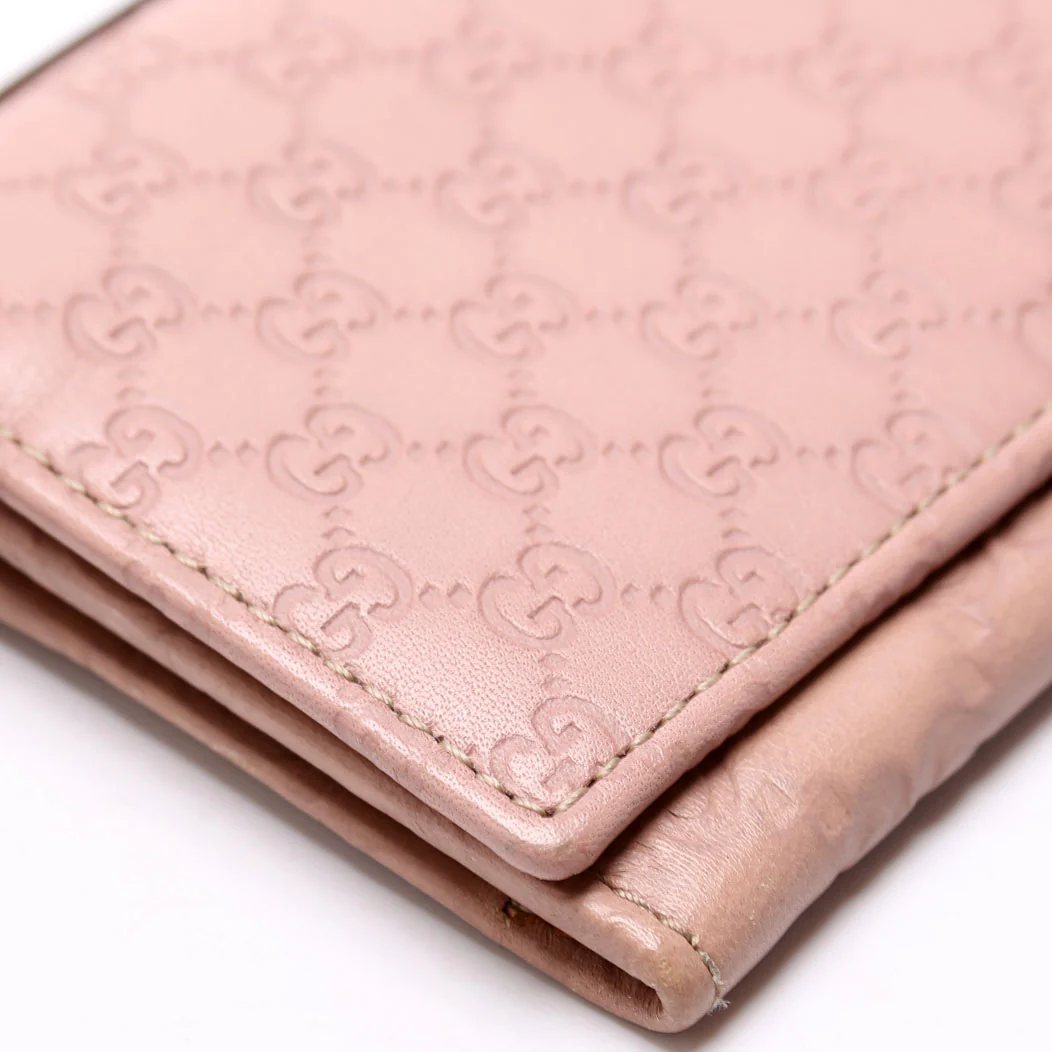 323401 Microguccissima Business Card Case Pink - Image 5
