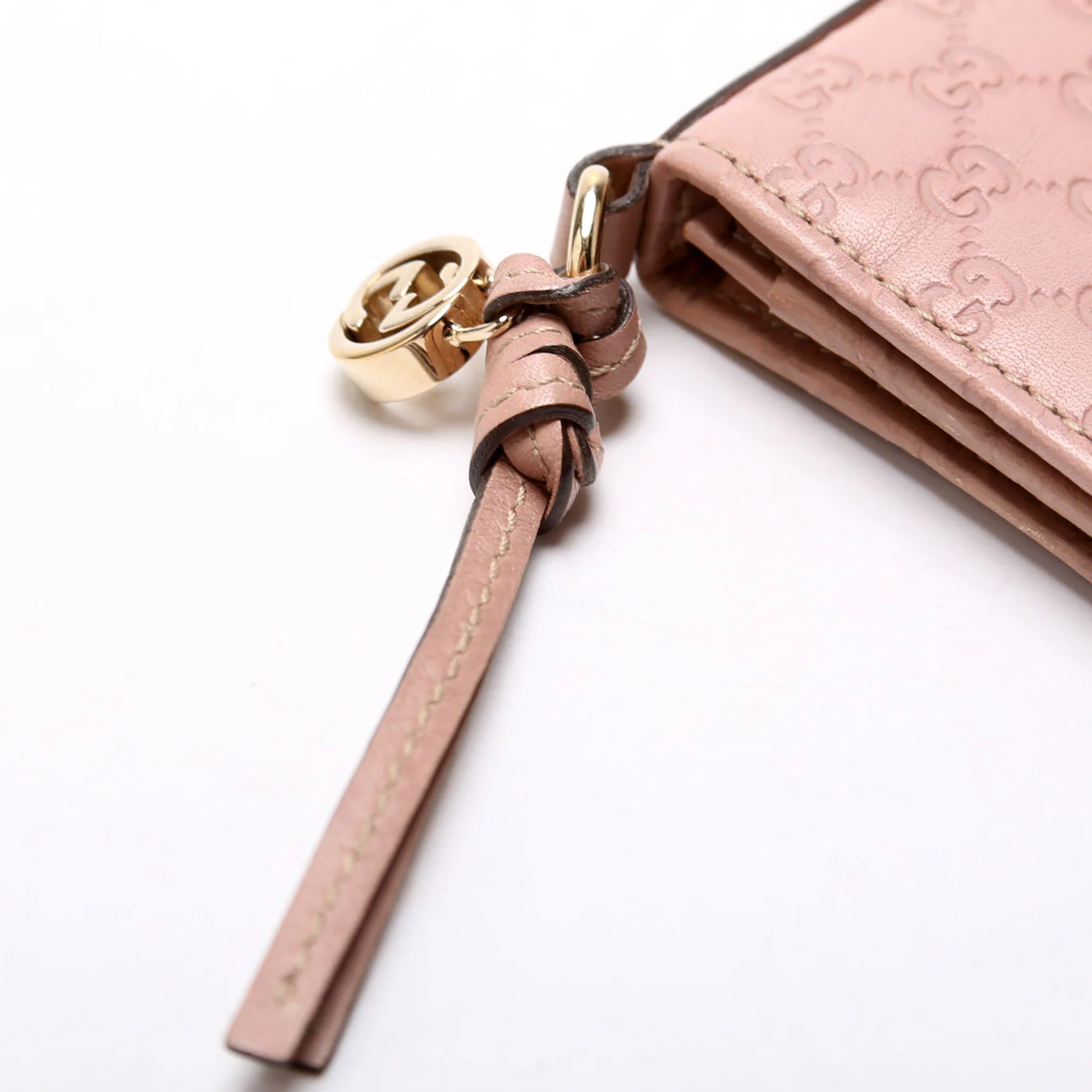 323401 Microguccissima Business Card Case Pink - Image 6