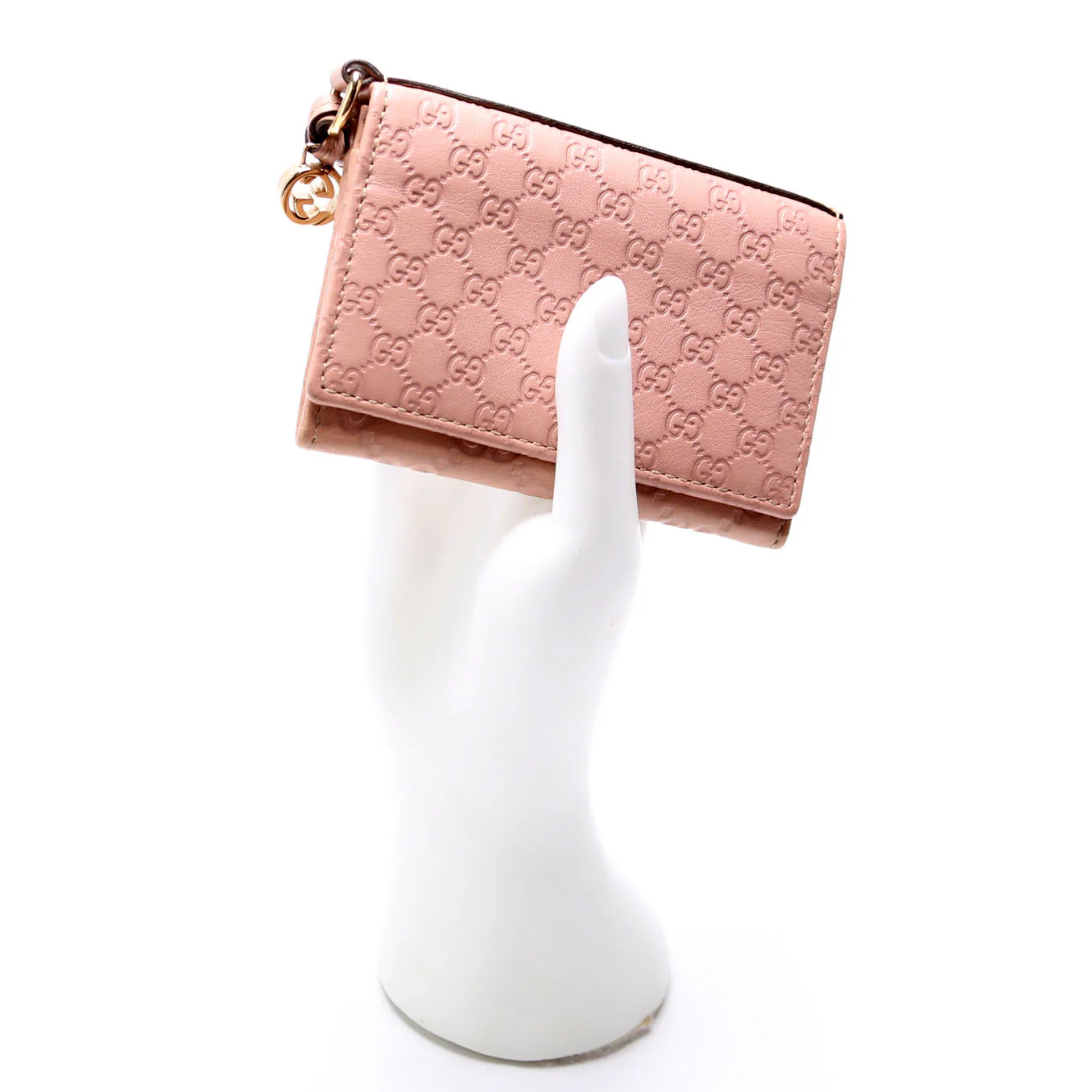 323401 Microguccissima Business Card Case Pink - Image 8