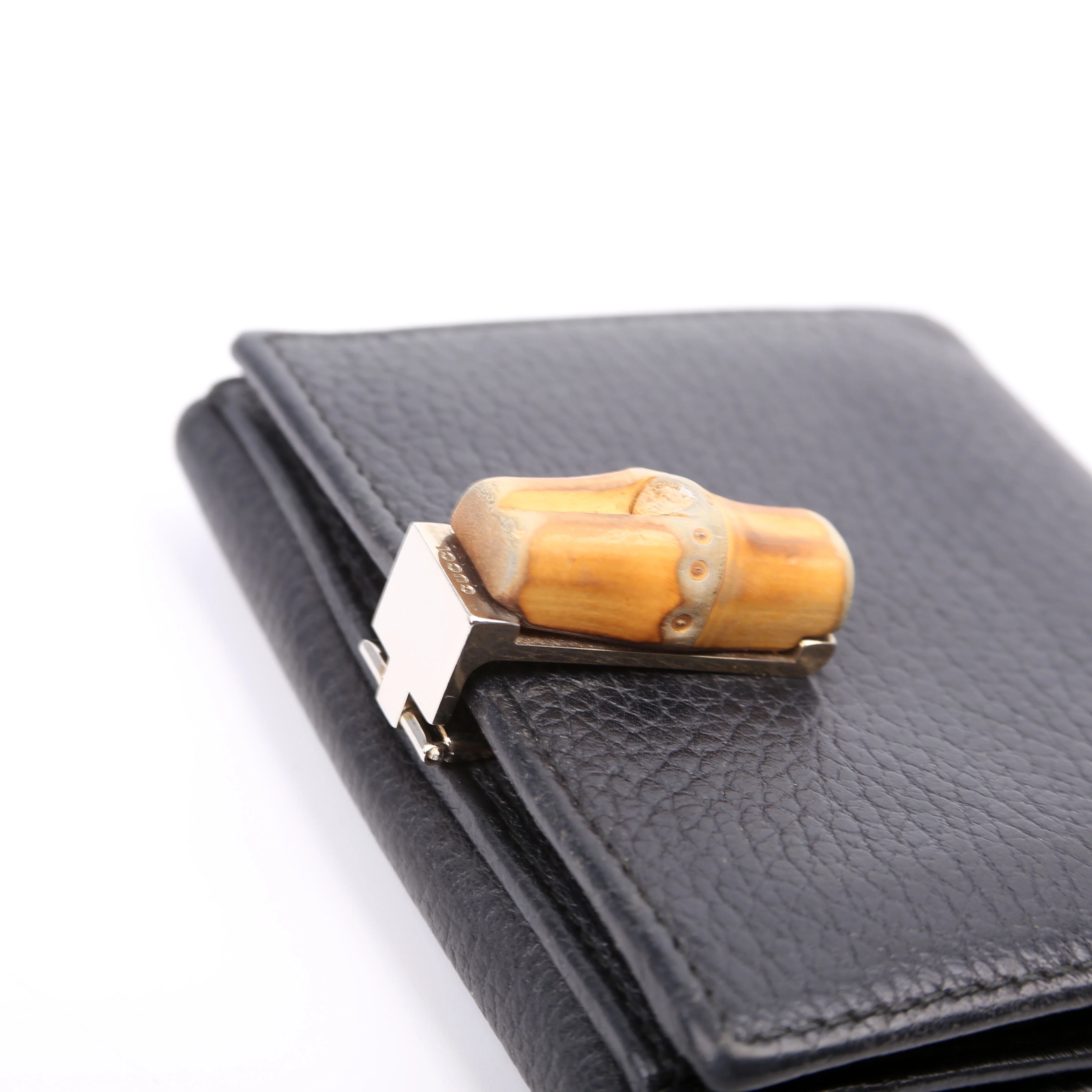 335967 Bamboo Compact Wallet Black - Image 5
