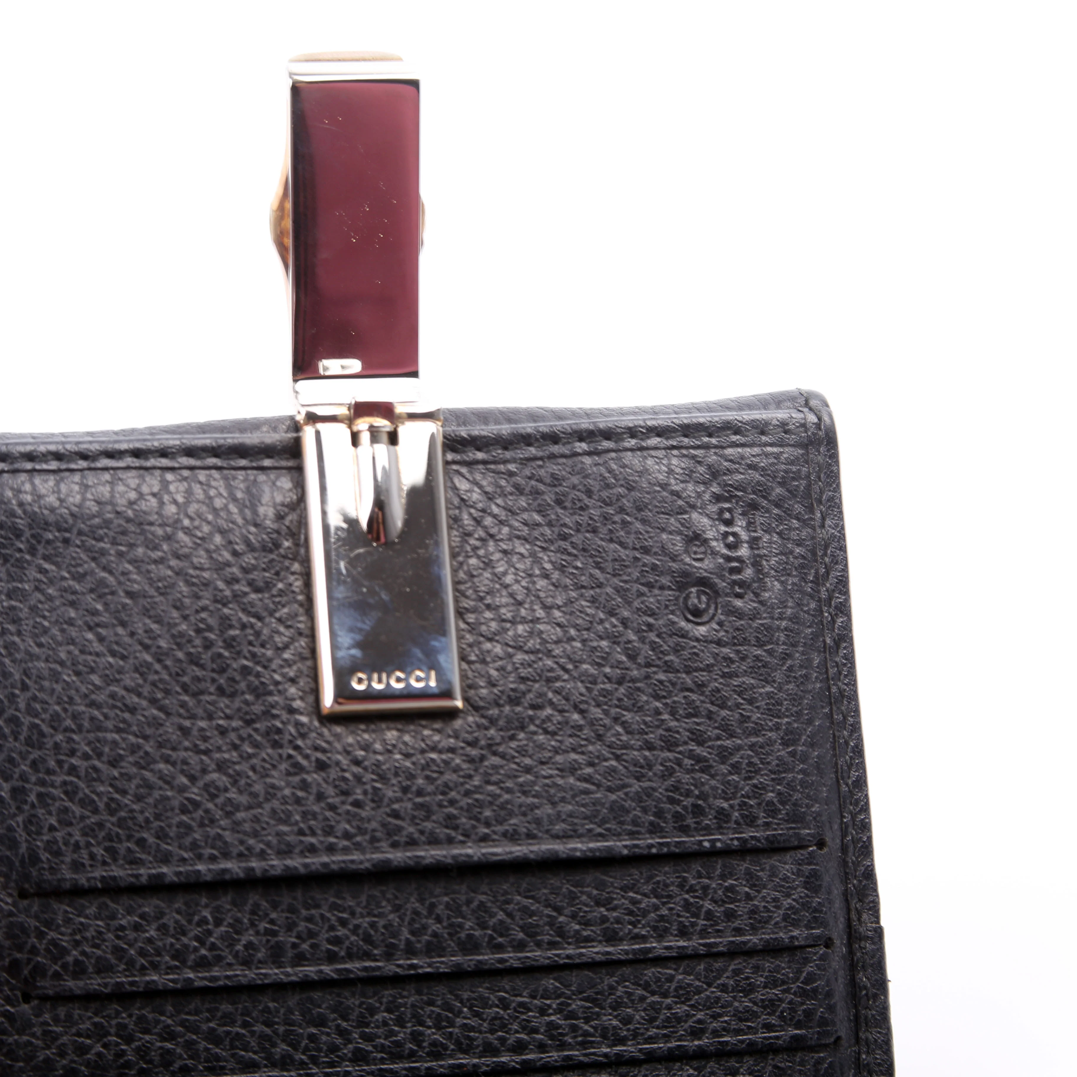 335967 Bamboo Compact Wallet Black - Image 7
