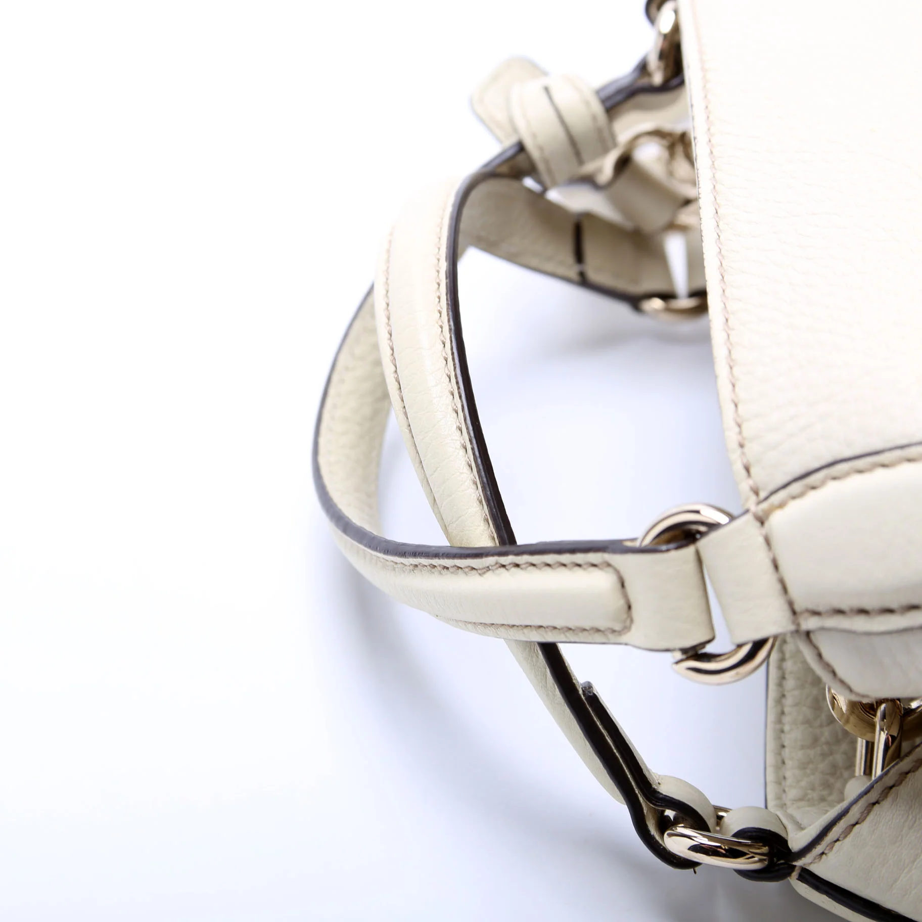 336751 Soho Leather Shoulder Off White - Image 6