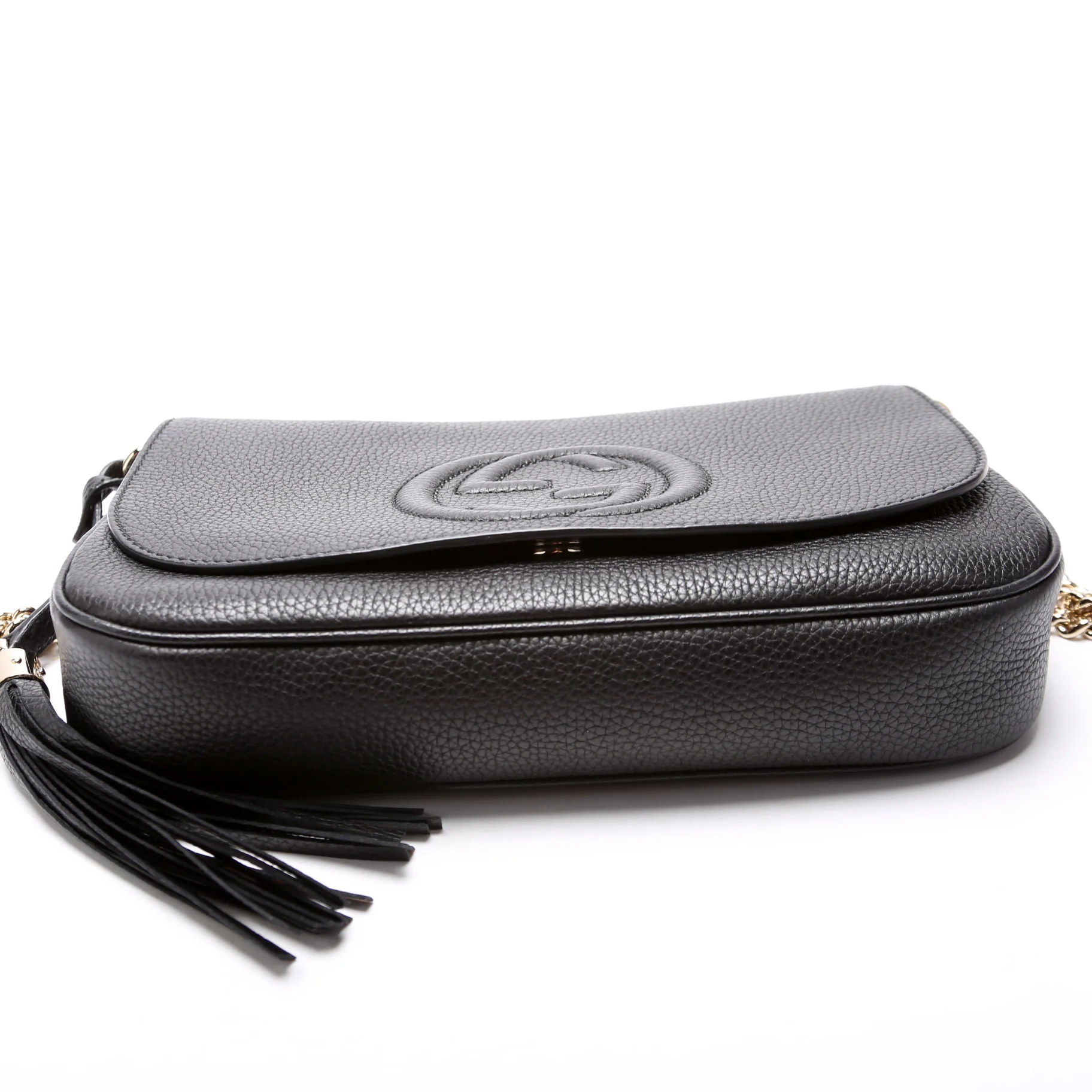 336752 Soho Chain Crossbody Medium Black - Image 4
