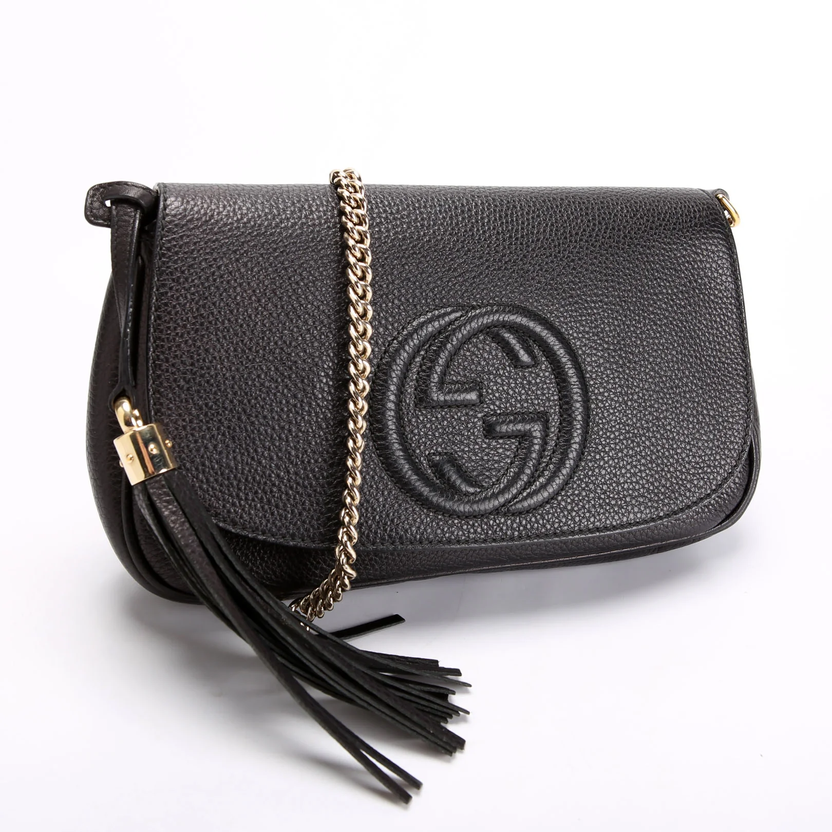 336752 Soho Chain Crossbody Medium Black - Image 2