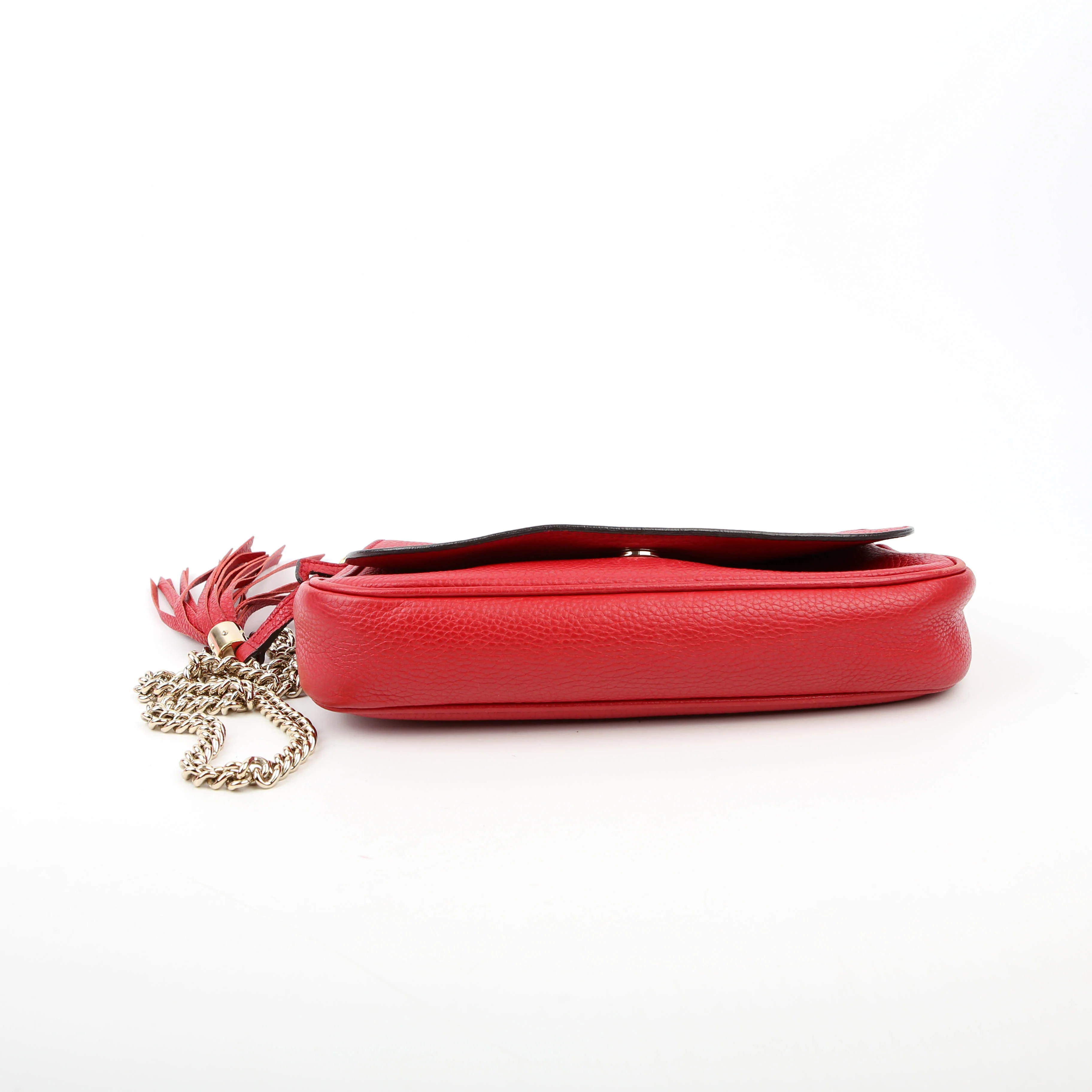336752 Soho Chain Crossbody Medium Red - Image 4