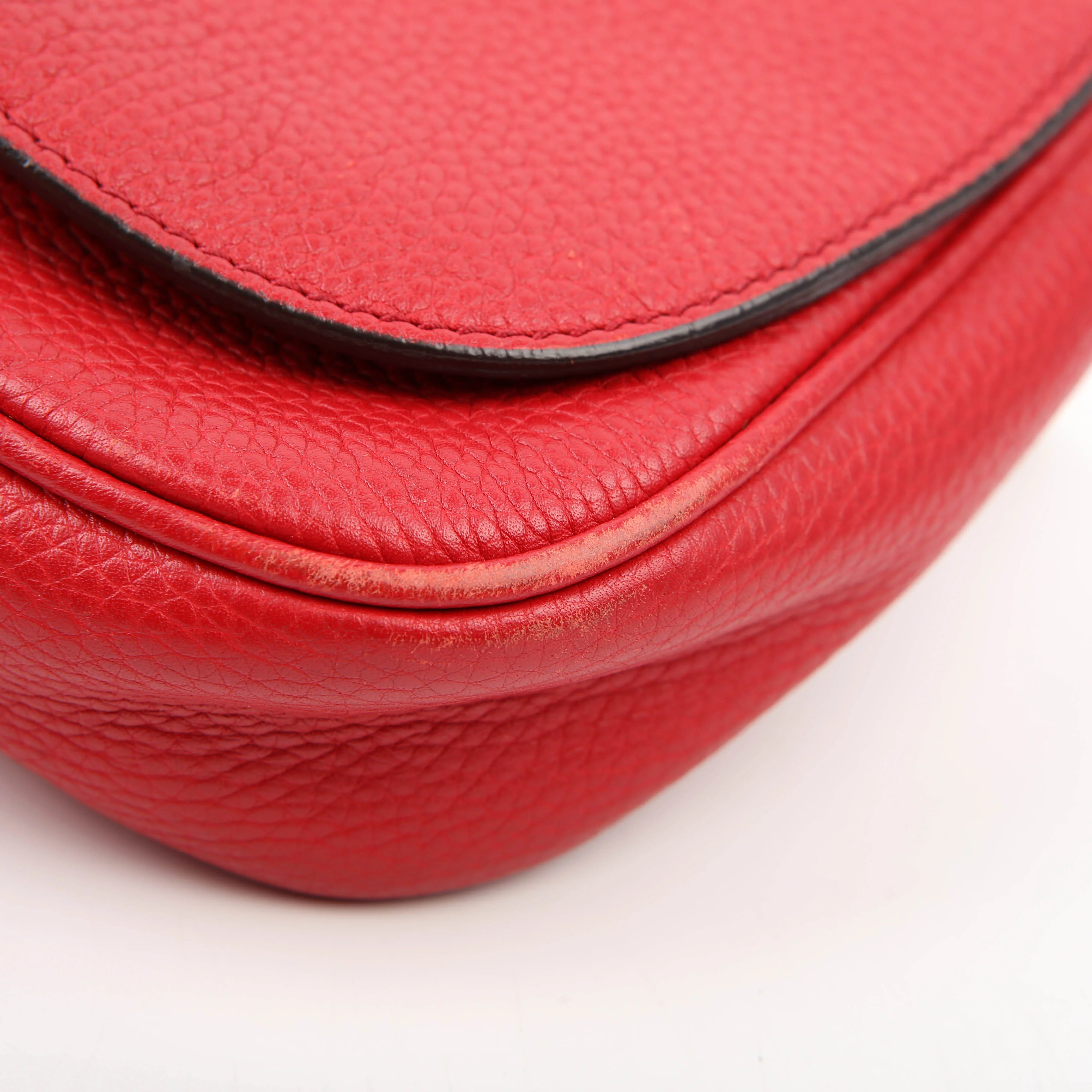 336752 Soho Chain Crossbody Medium Red - Image 6