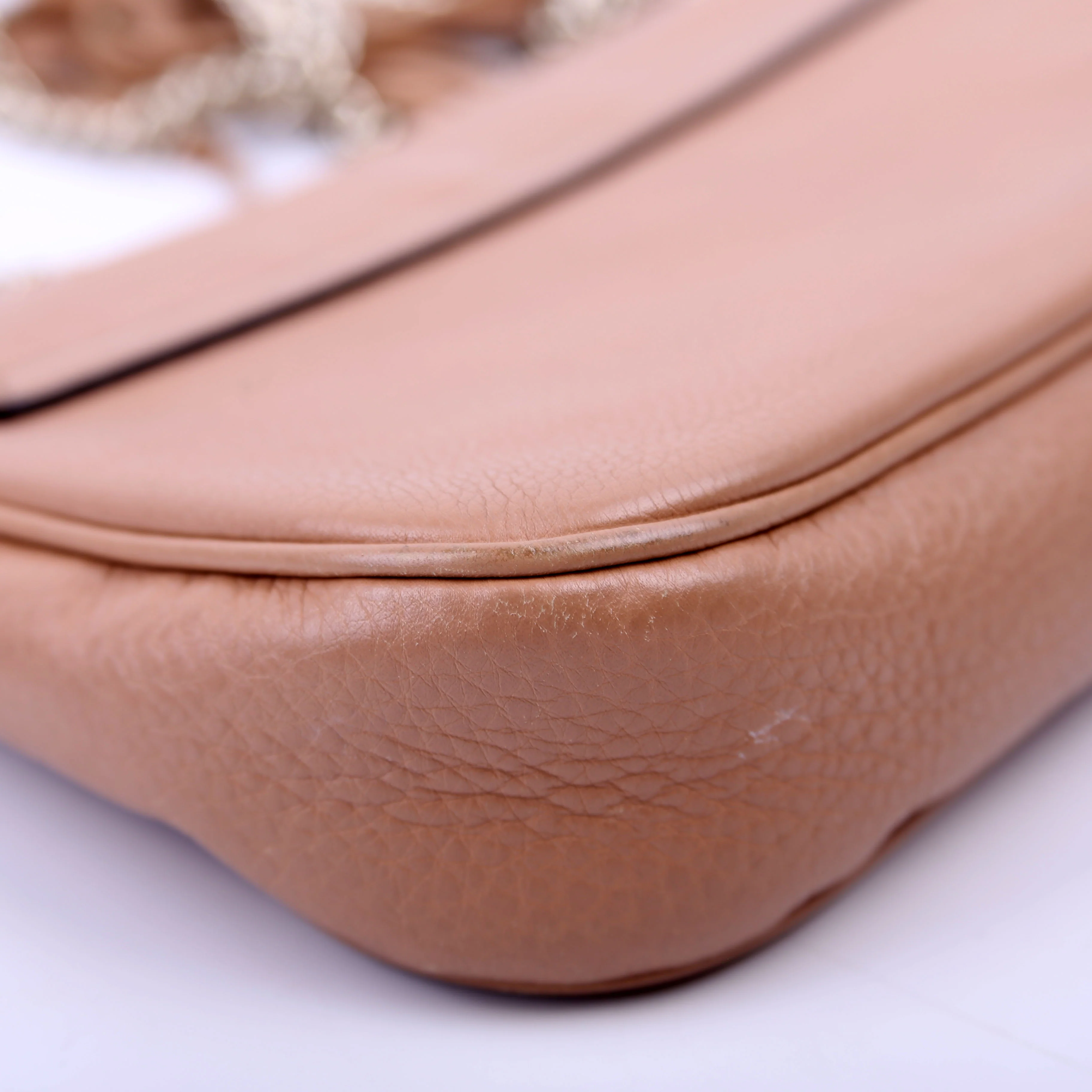 336752 Soho Chain Crossbody Medium Tan - Image 7