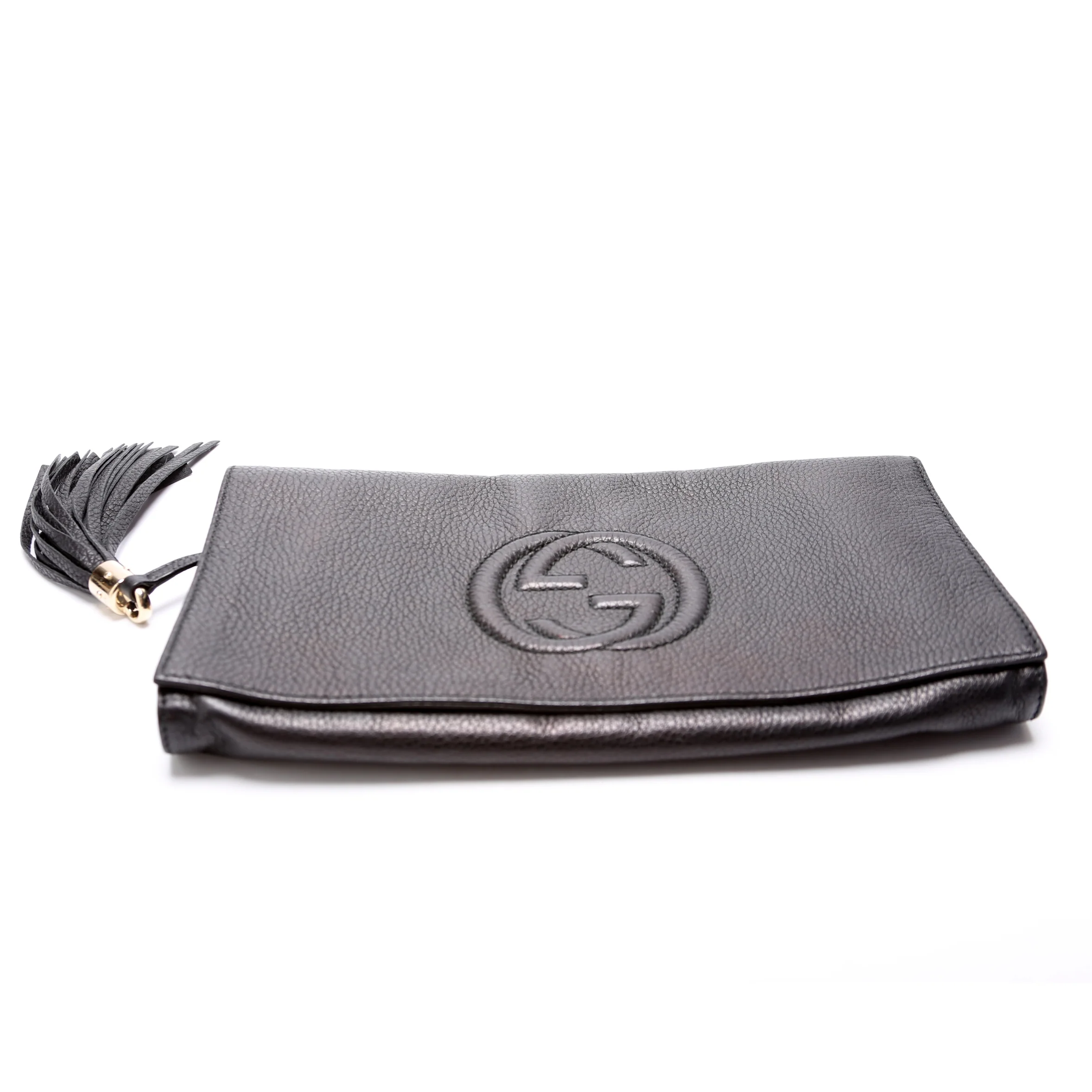 336753 Soho Leather Clutch - Image 4