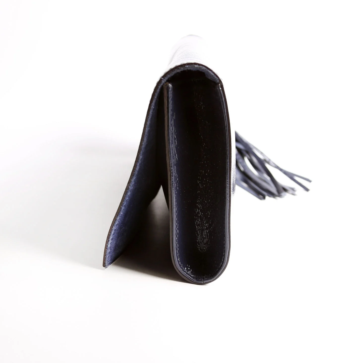 336753 Soho Patent Leather Clutch Blue - Image 4