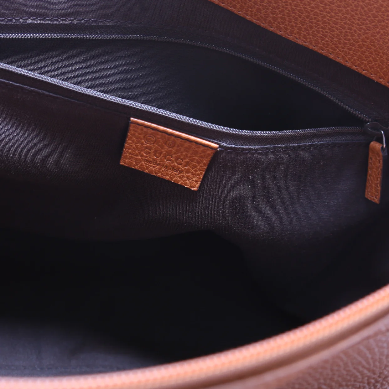 341491 Abbey D-Ring Leather Large Tote - Image 7