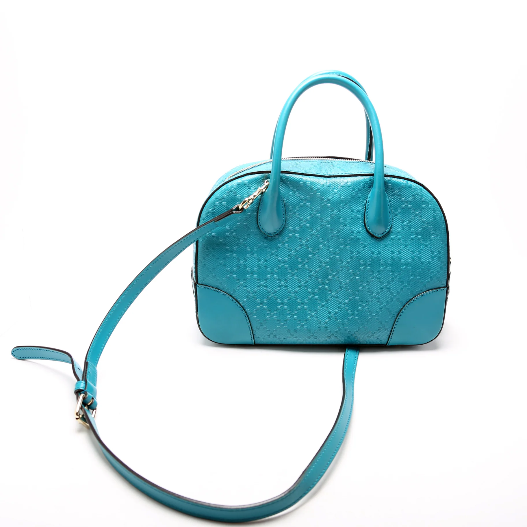 354224 Diamante Satchel Teal - Image 3
