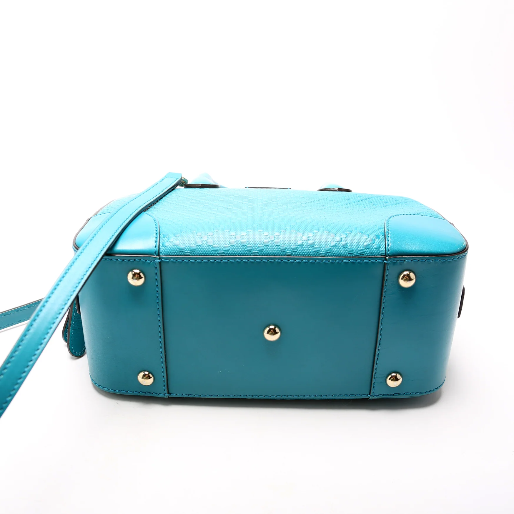354224 Diamante Satchel Teal - Image 4