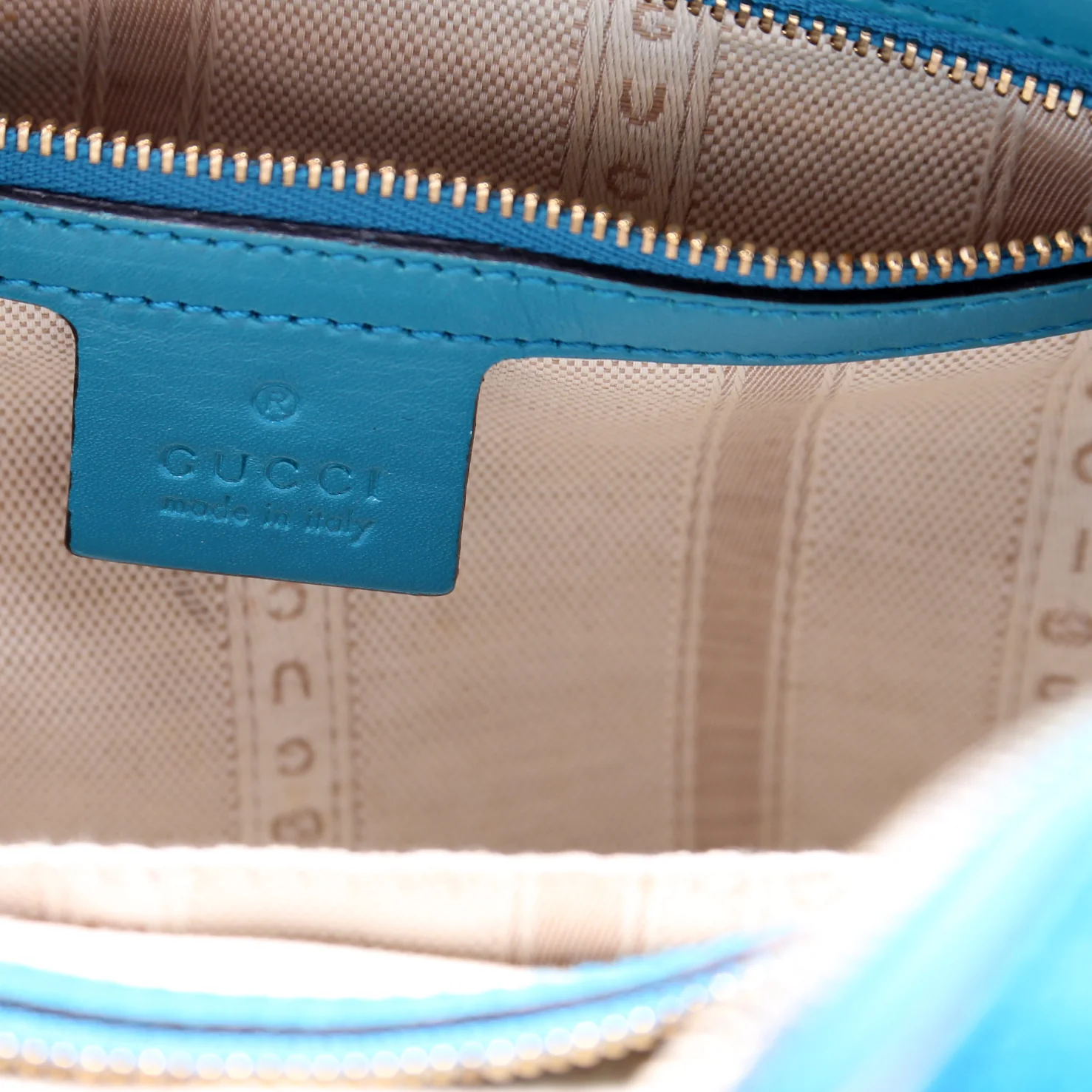 354224 Diamante Satchel Teal - Image 9