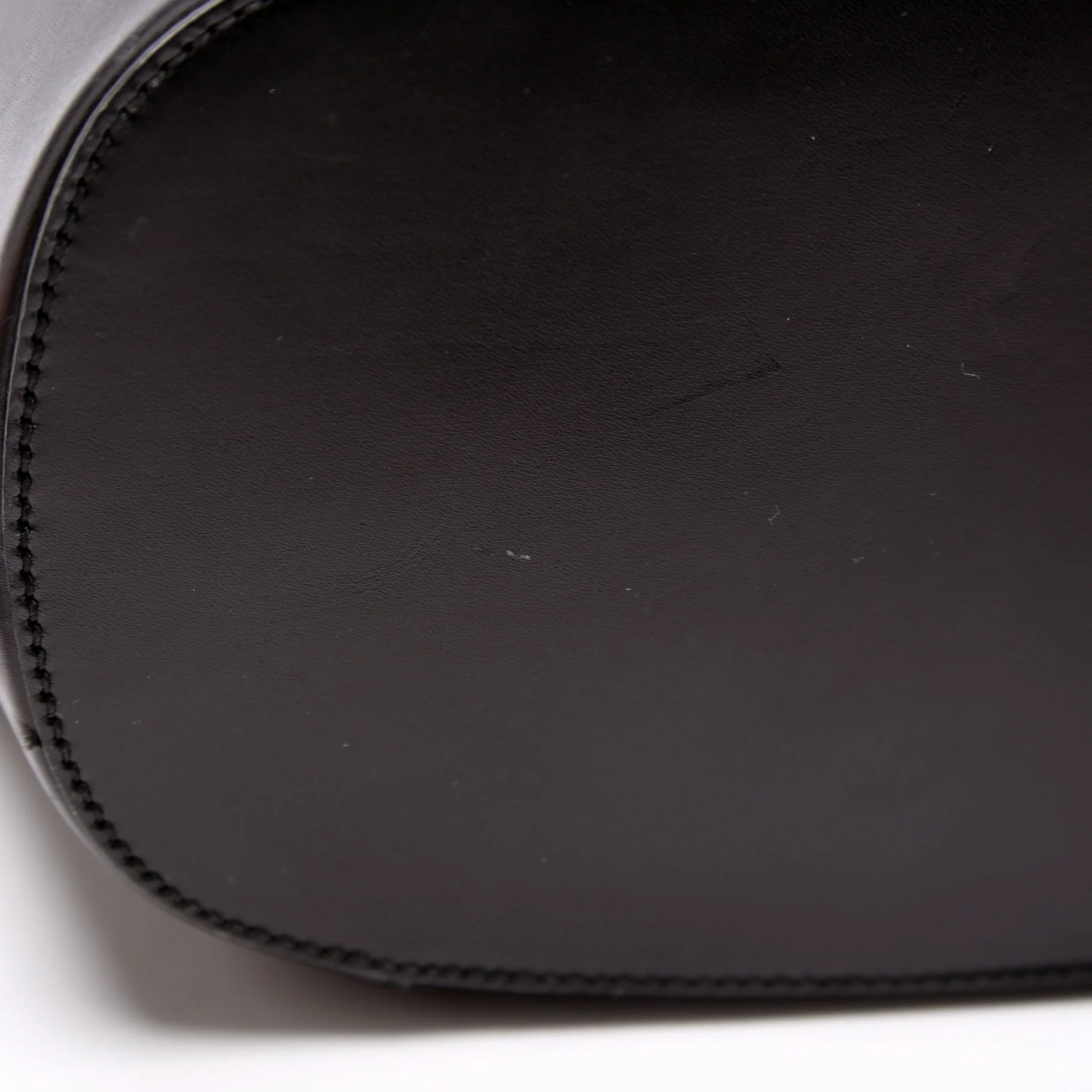 354228 Diamante Leather Bucket Medium Black - Image 6