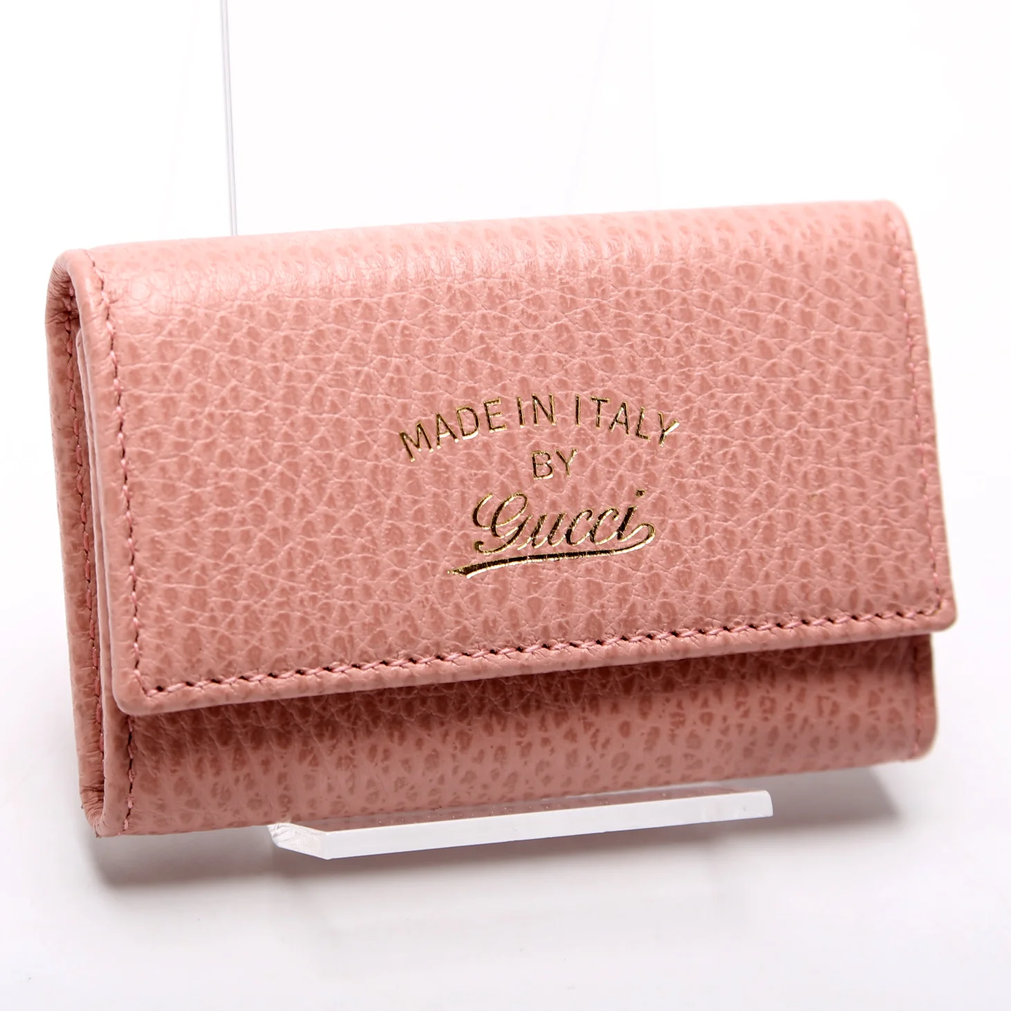 354499 Leather Logo Key Case - Image 2