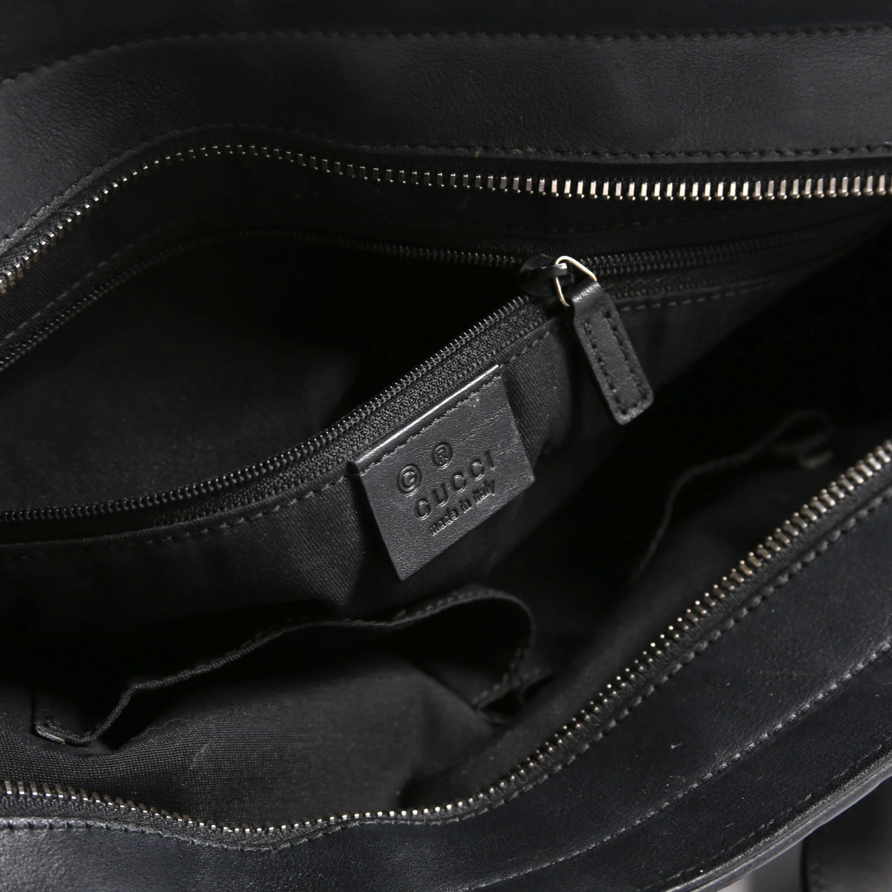 355772 Guccissima Bamboo Bar Tote Black - Image 6