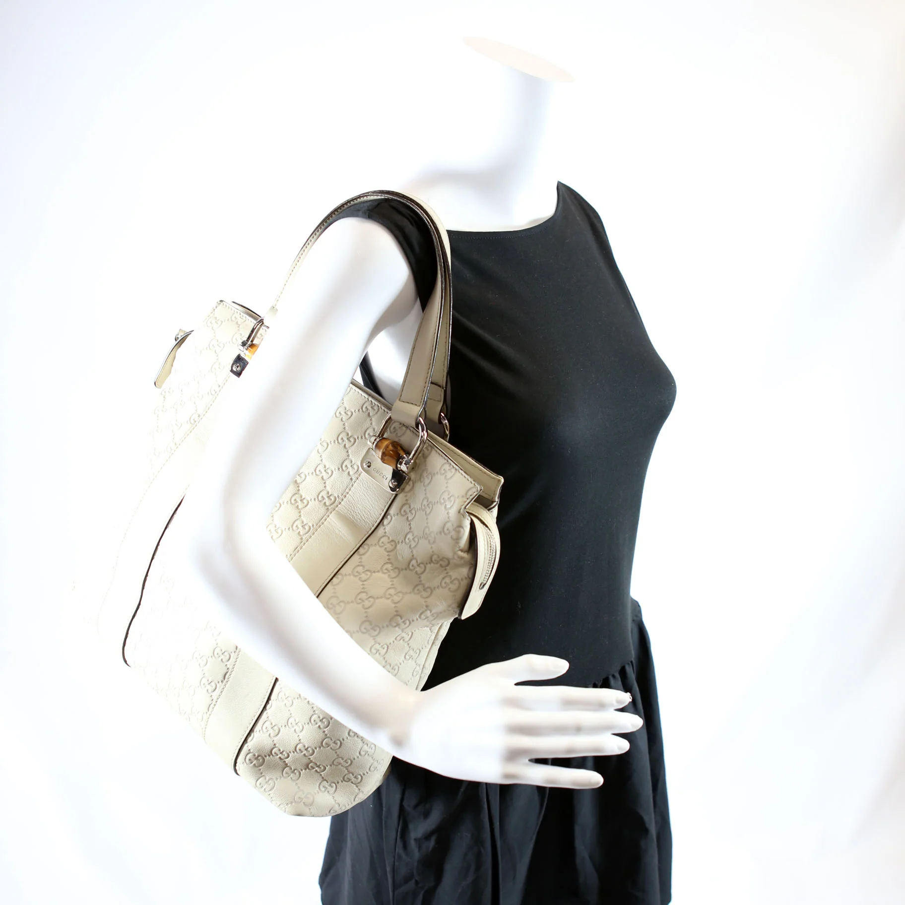 355773 Guccissima Bamboo Tote - Image 16