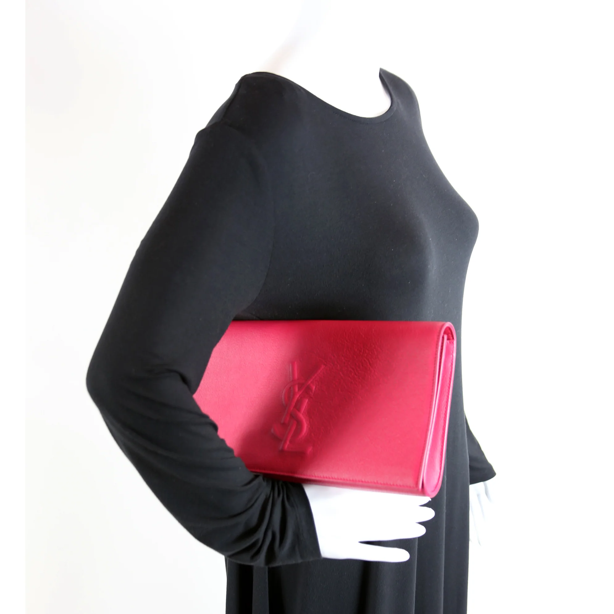 361120 Belle De Jour Clutch Leather Pink - Image 8
