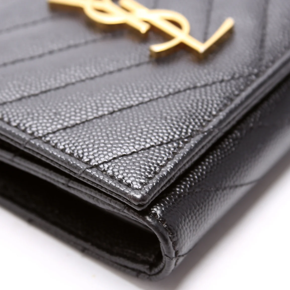 362672 Grain De Compact Wallet Black - Image 5
