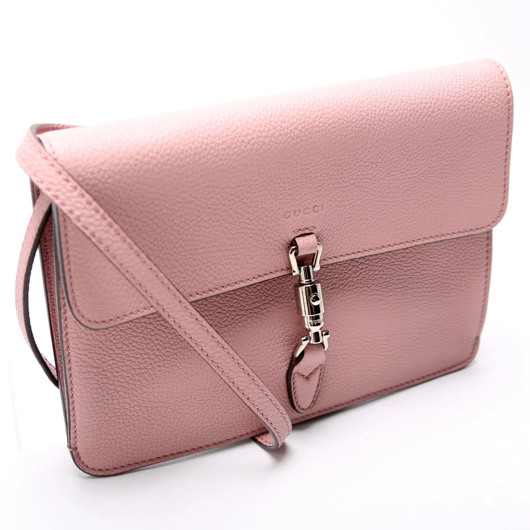 364435 Jackie Small 2-Way Flap Clutch Pink - Image 2