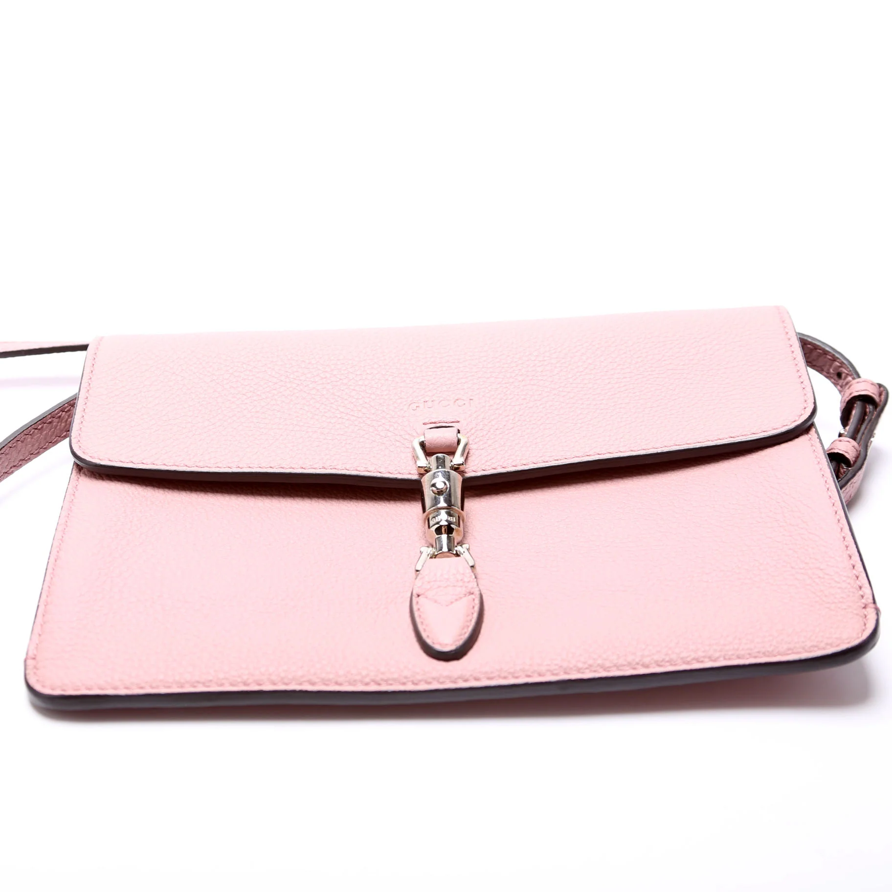 364435 Jackie Small 2-Way Flap Clutch Pink - Image 4