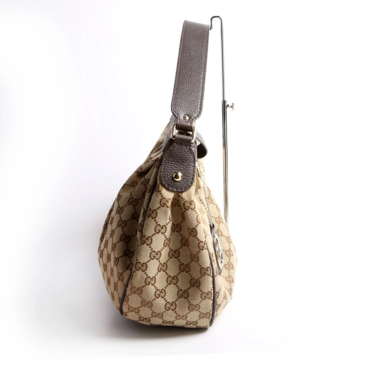 364843 GG Canvas Sukey Hobo Medium Brown - Image 3
