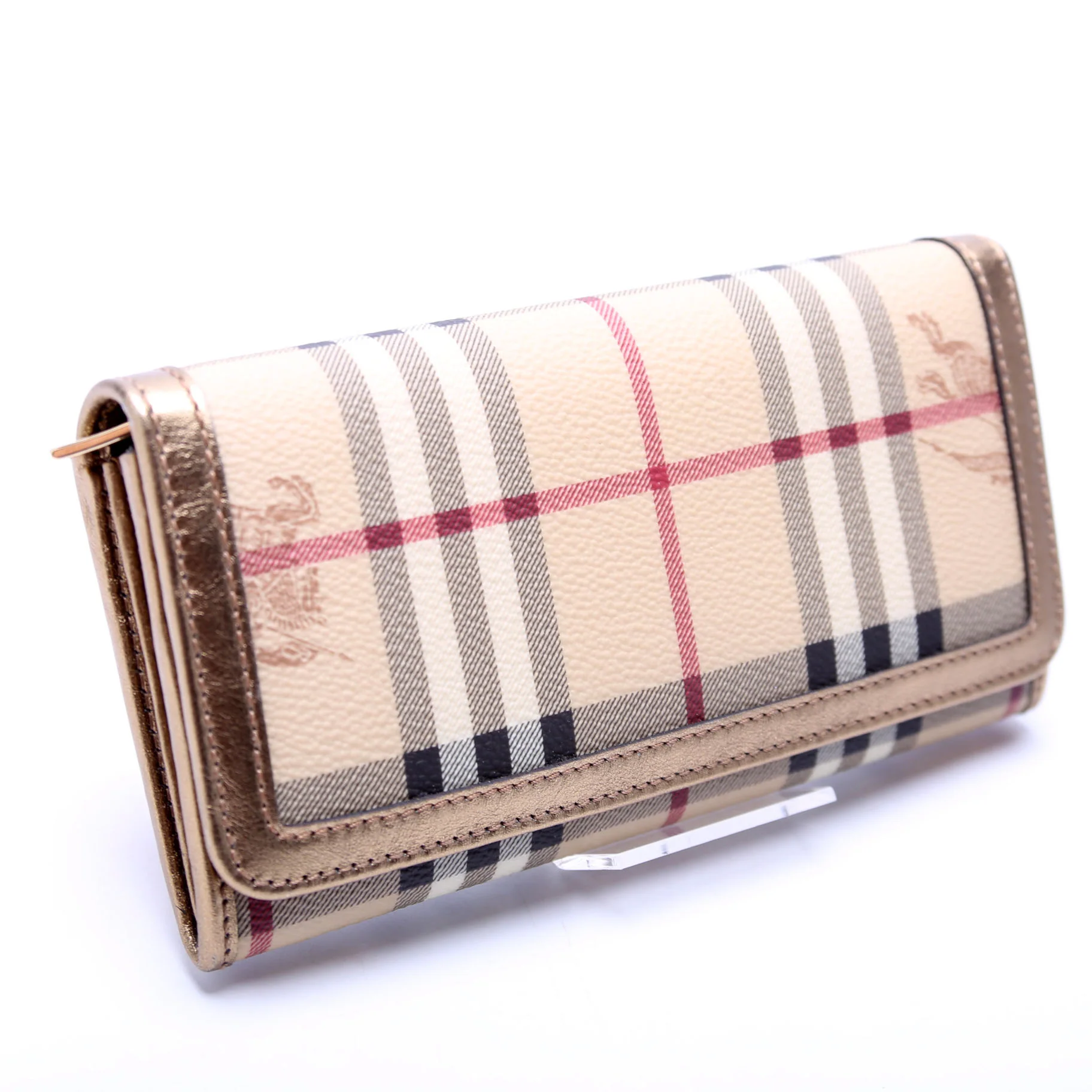 3689954 Haymarket Check Continental Penrose Wallet Beige - Image 2