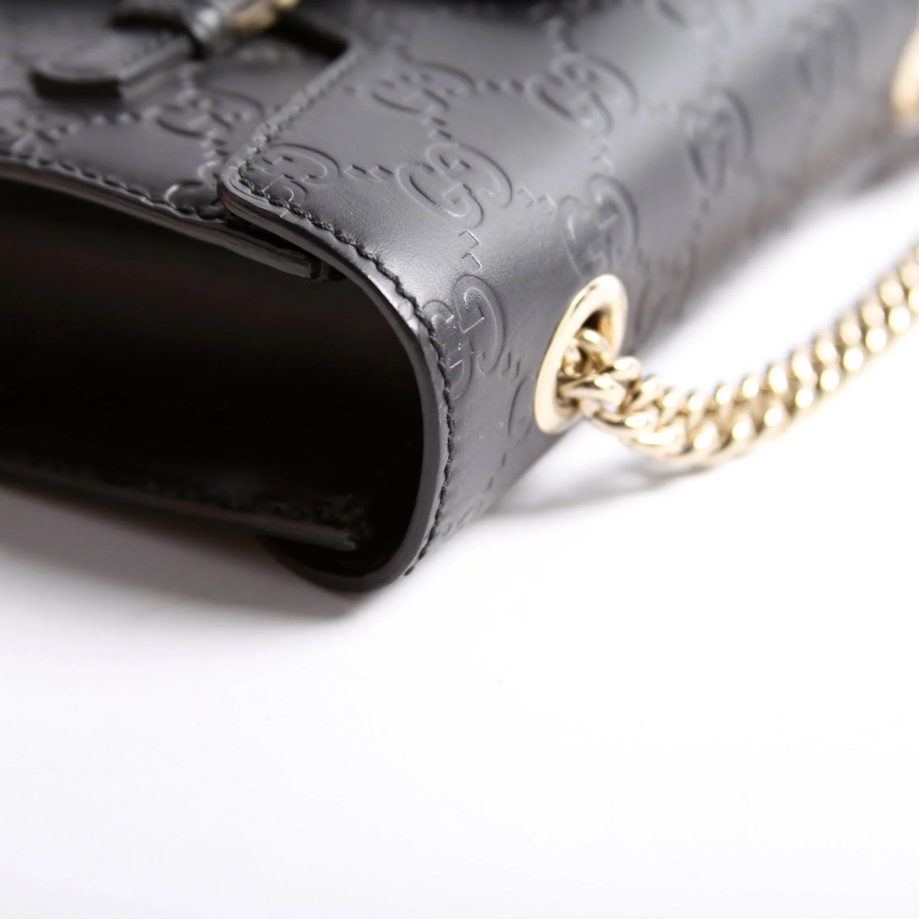 369622 Guccissima Mini Emily Shoulder Black - Image 8