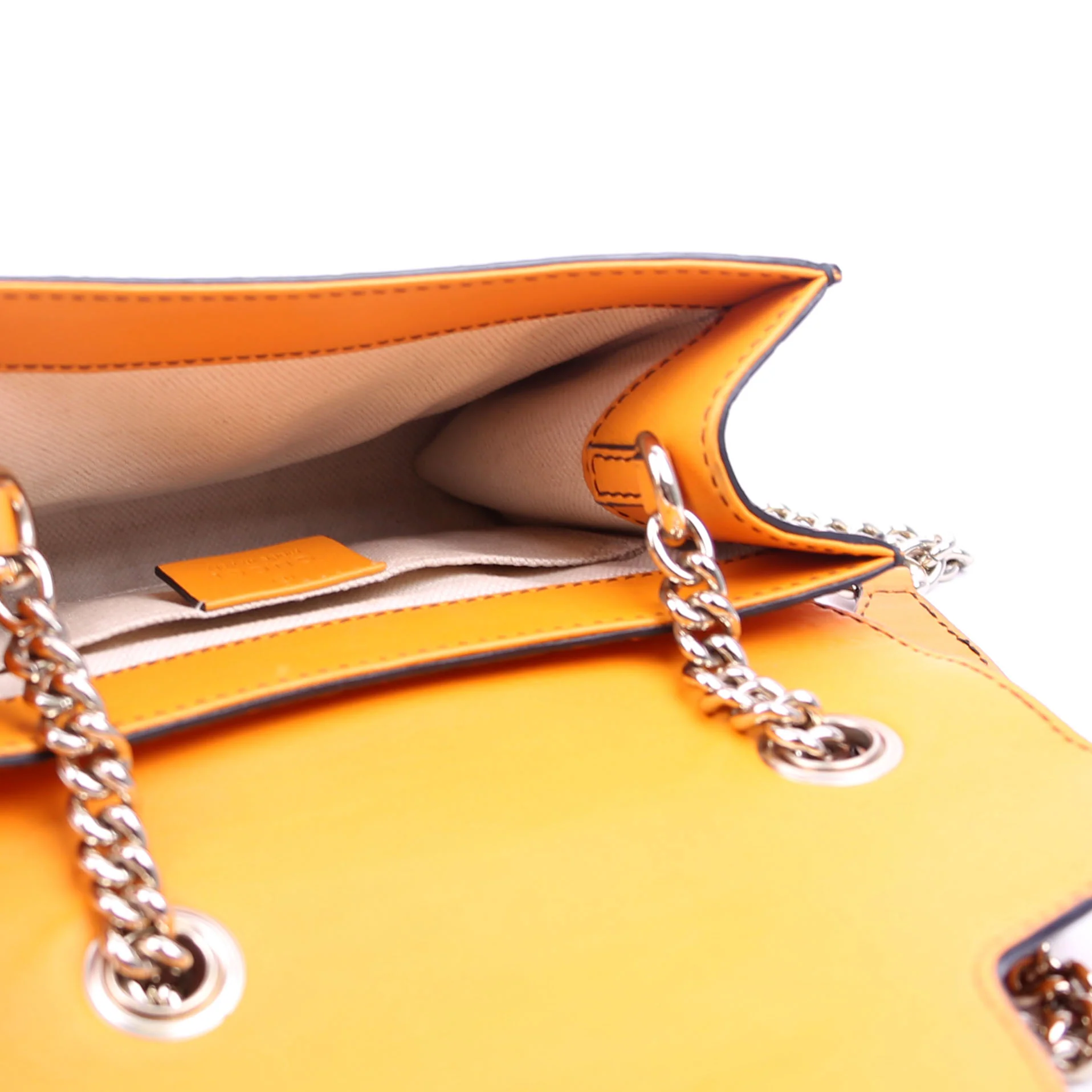 369622 Guccissima Mini Emily Shoulder Orange - Image 12