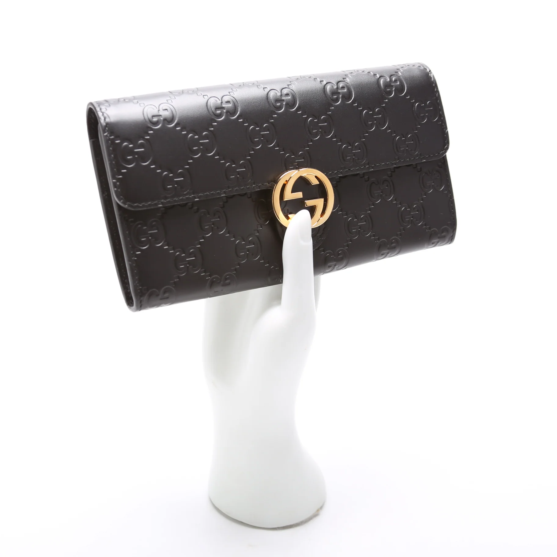 369663 Icon Guccissima Wallet Black - Image 8