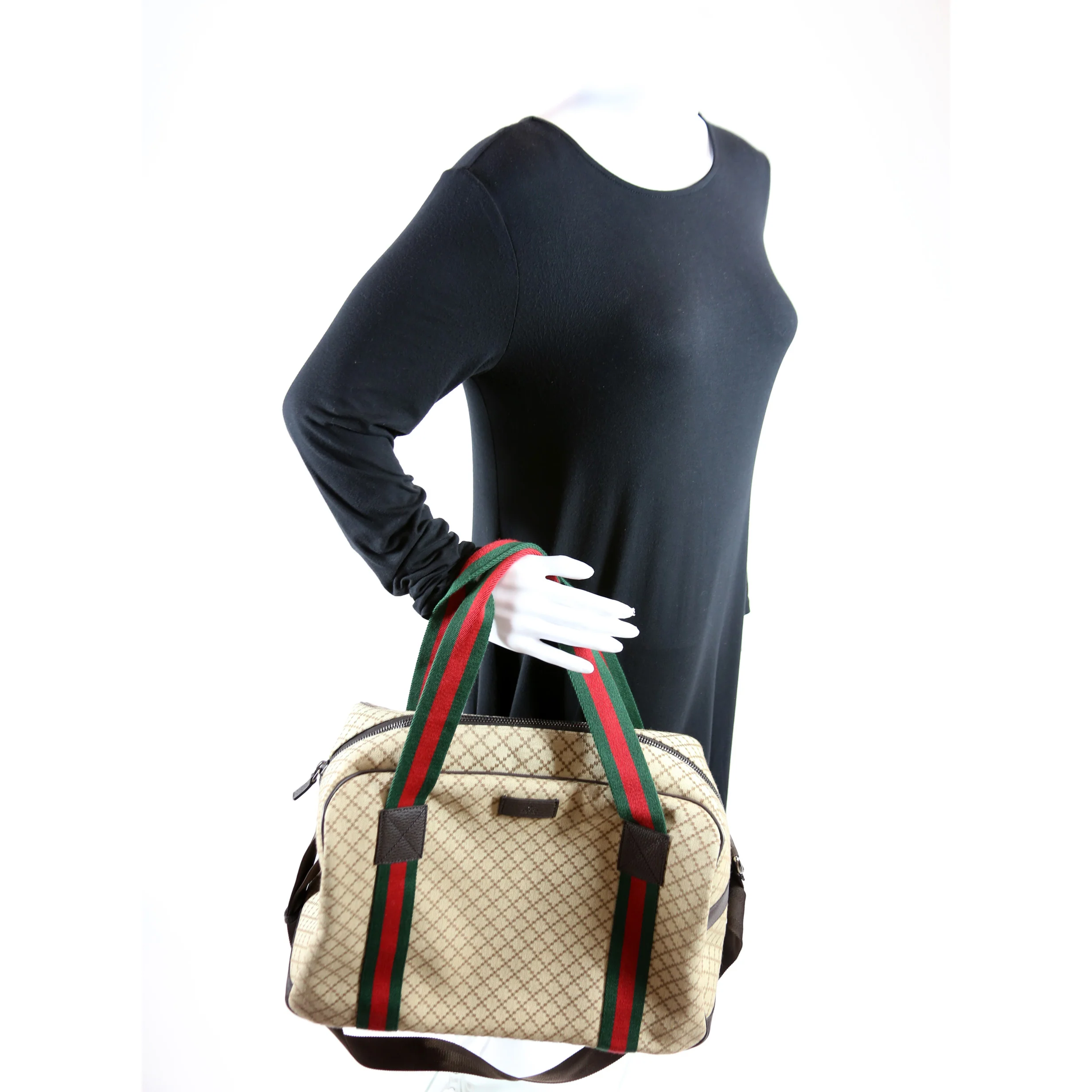 374769 Diamante Canvas Large Duffle - Image 11