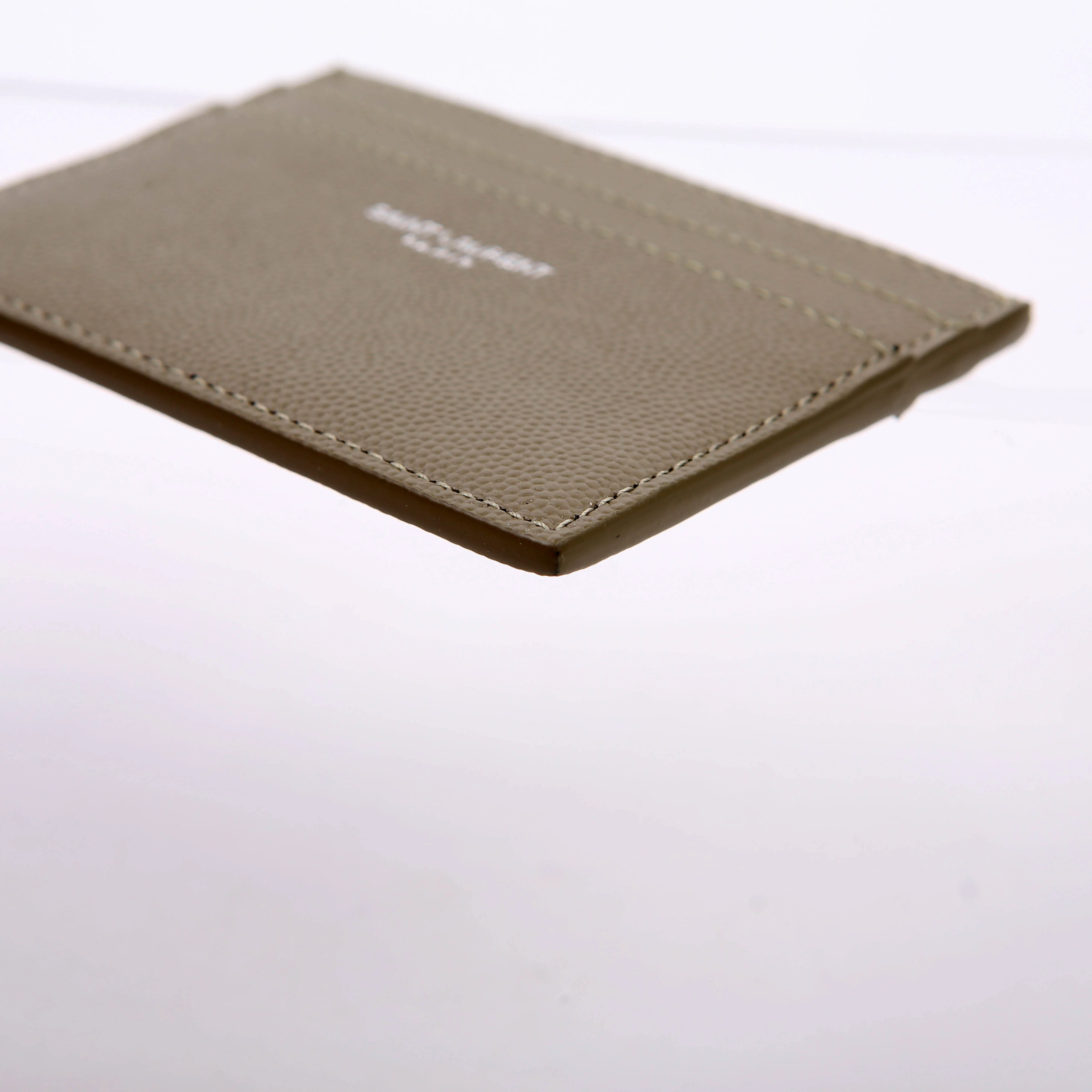 375946 Paris Grain Leather Card Holder Green - Image 5