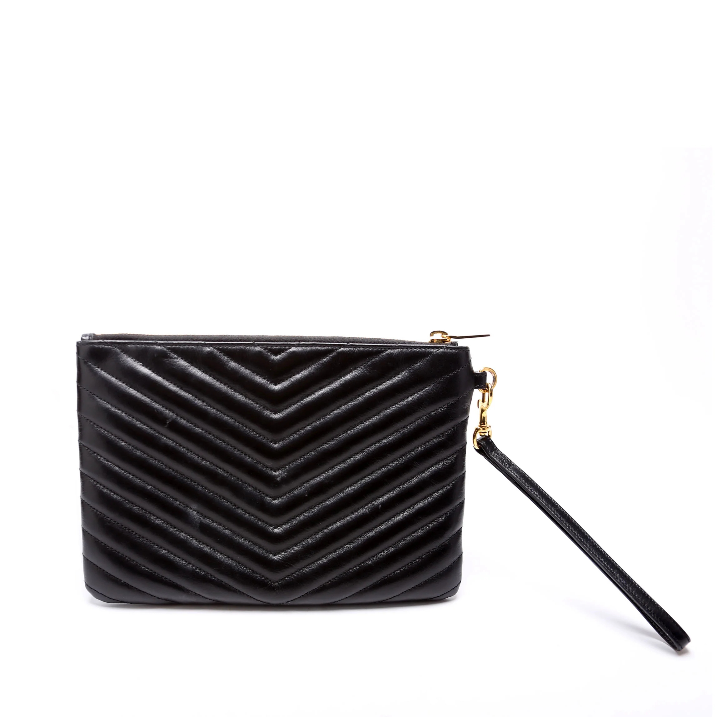 379039 A5 Matelasse Pouch Black - Image 3