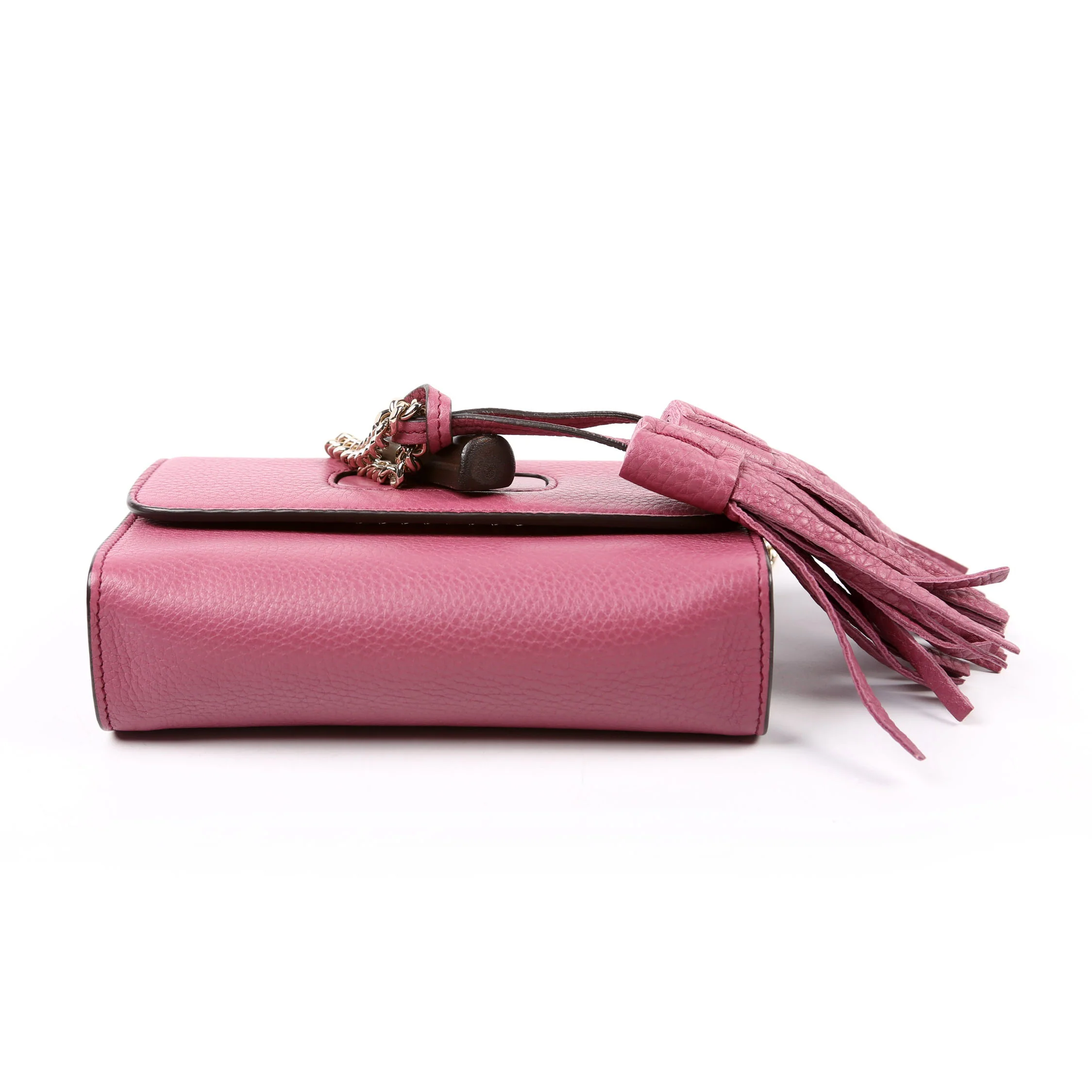 387612 Miss Bamboo Tassel Chain Bag Purple - Image 5