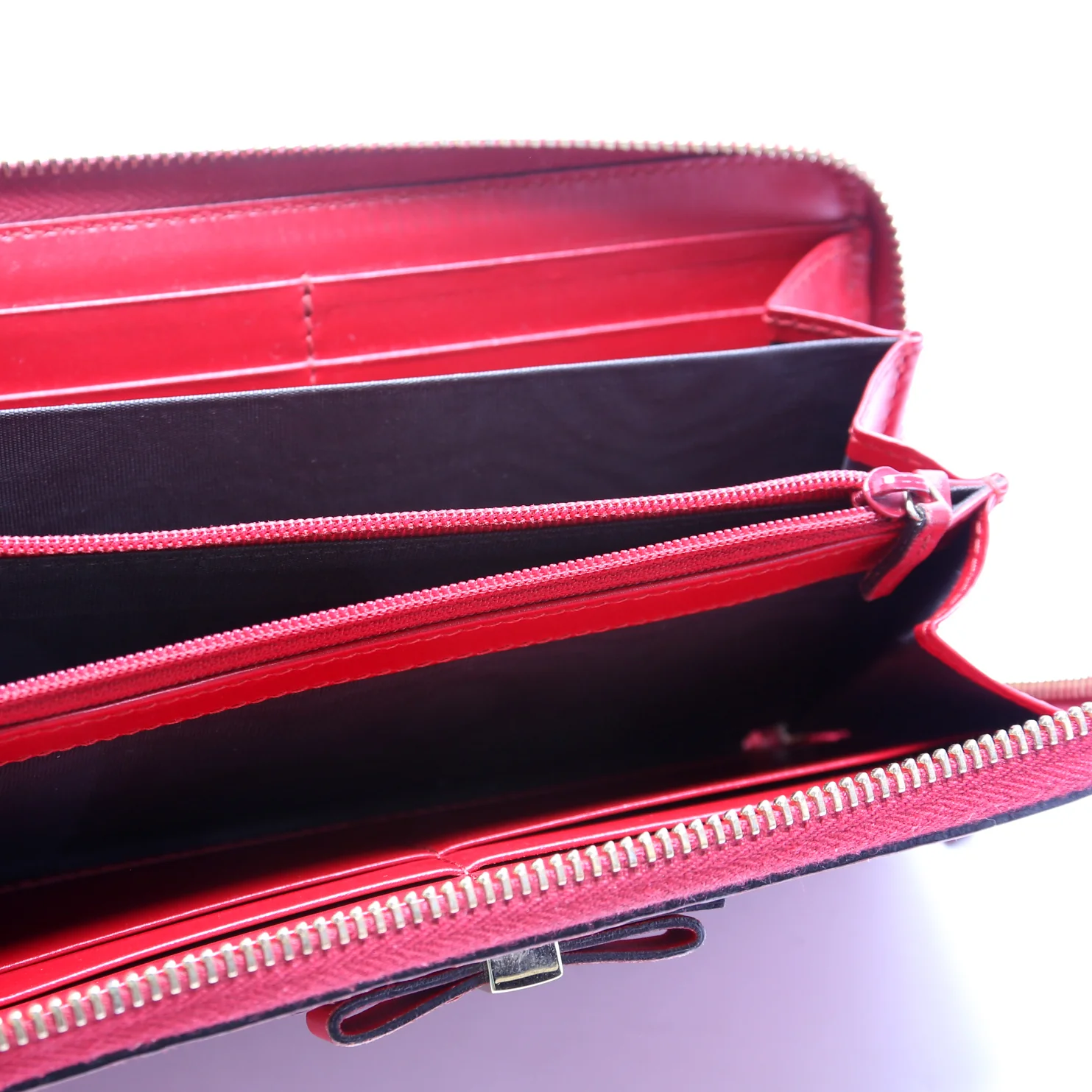 388680 Bow Zip Around Wallet Guccissima - Image 8