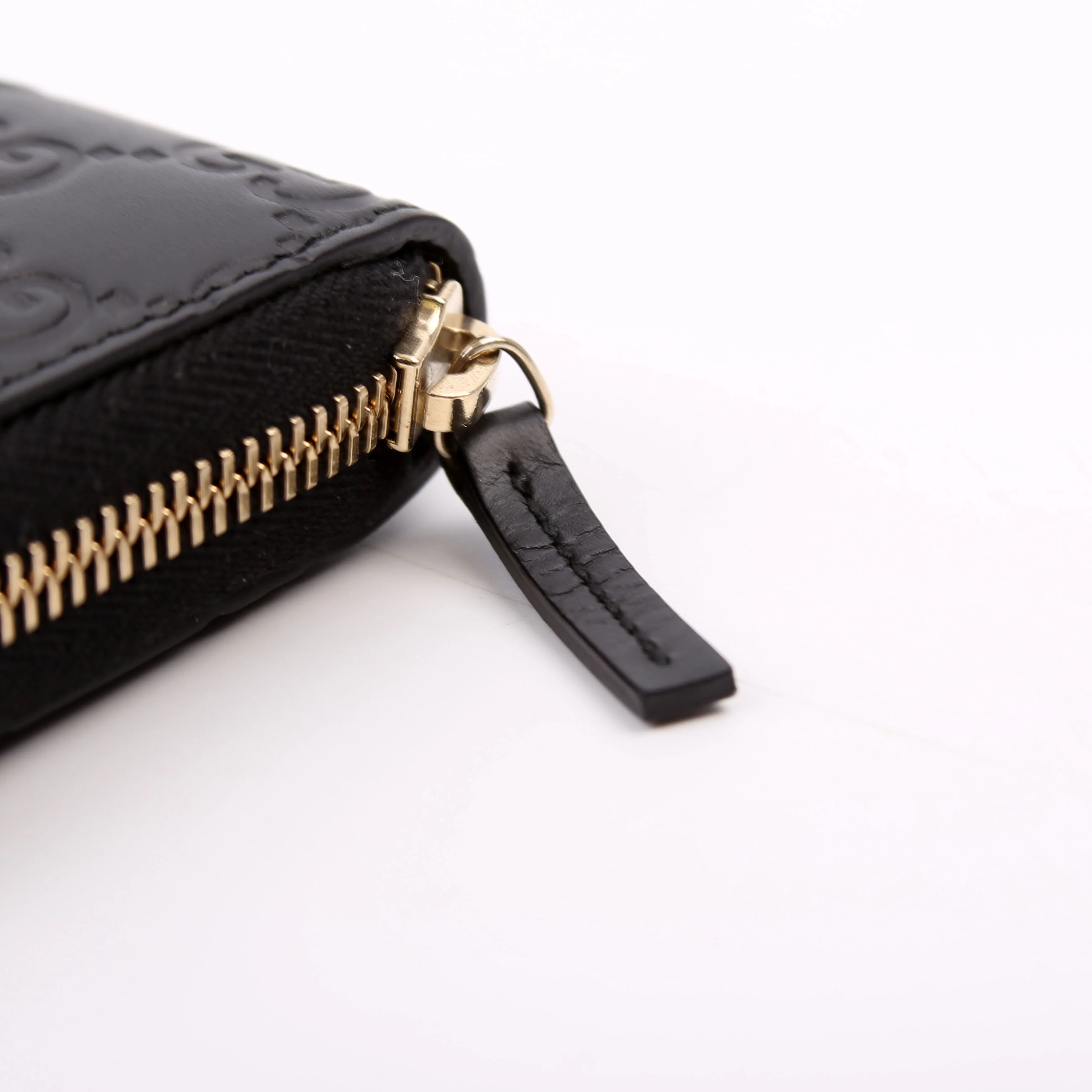 388680 Bow Zip Around Wallet Guccissima Black - Image 12